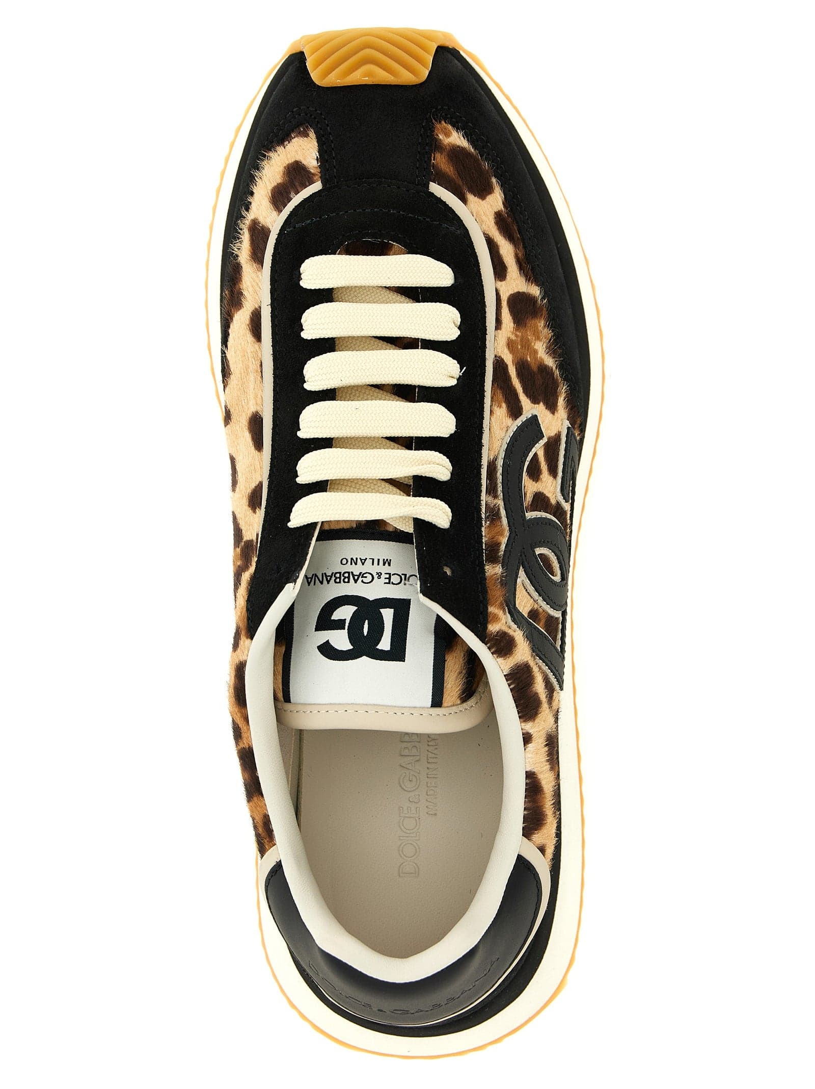 Multicolor Calfskin Low Top Sneakers - 4