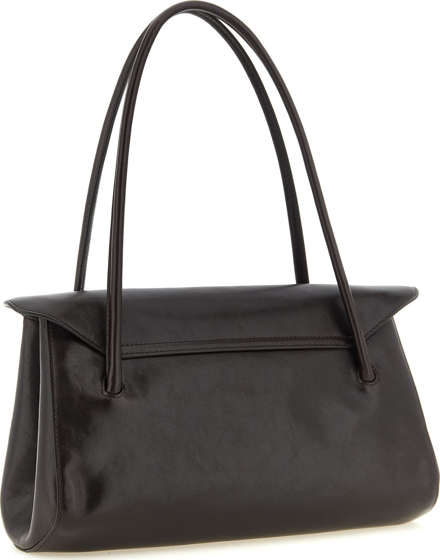 Brown Calfskin Shoulder Bag - 2