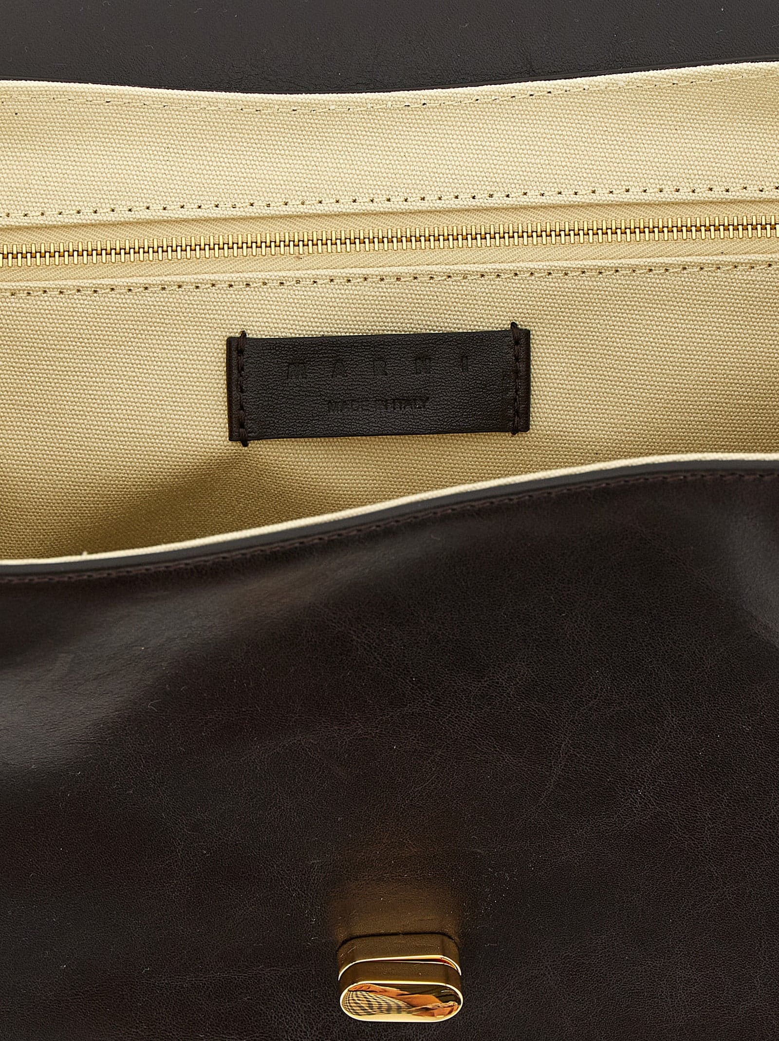 Brown Calfskin Shoulder Bag - 4