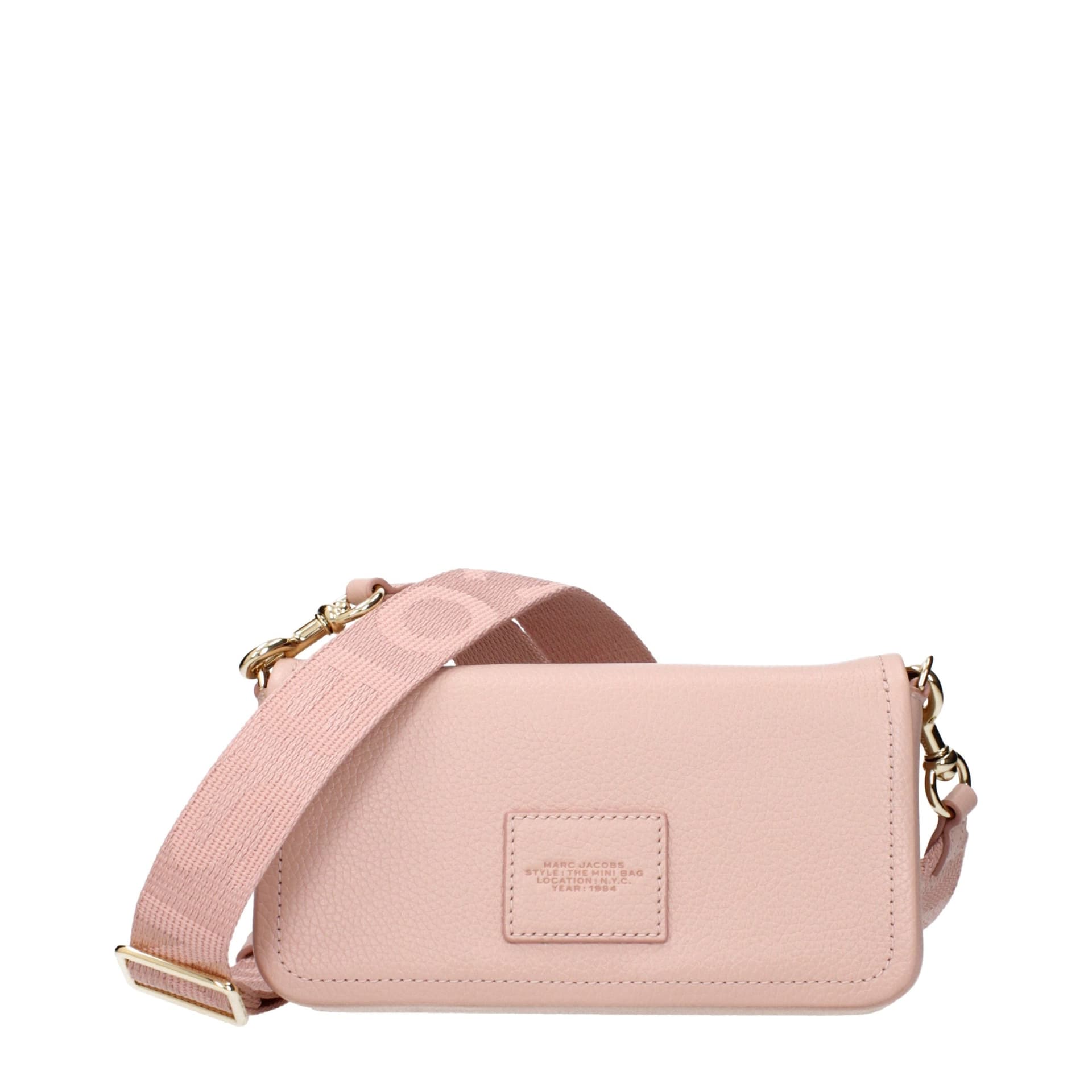 Pink Leather Crossbody Bag - 3