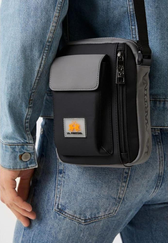 Bicolor Polyethylene Crossbody Bag - 3
