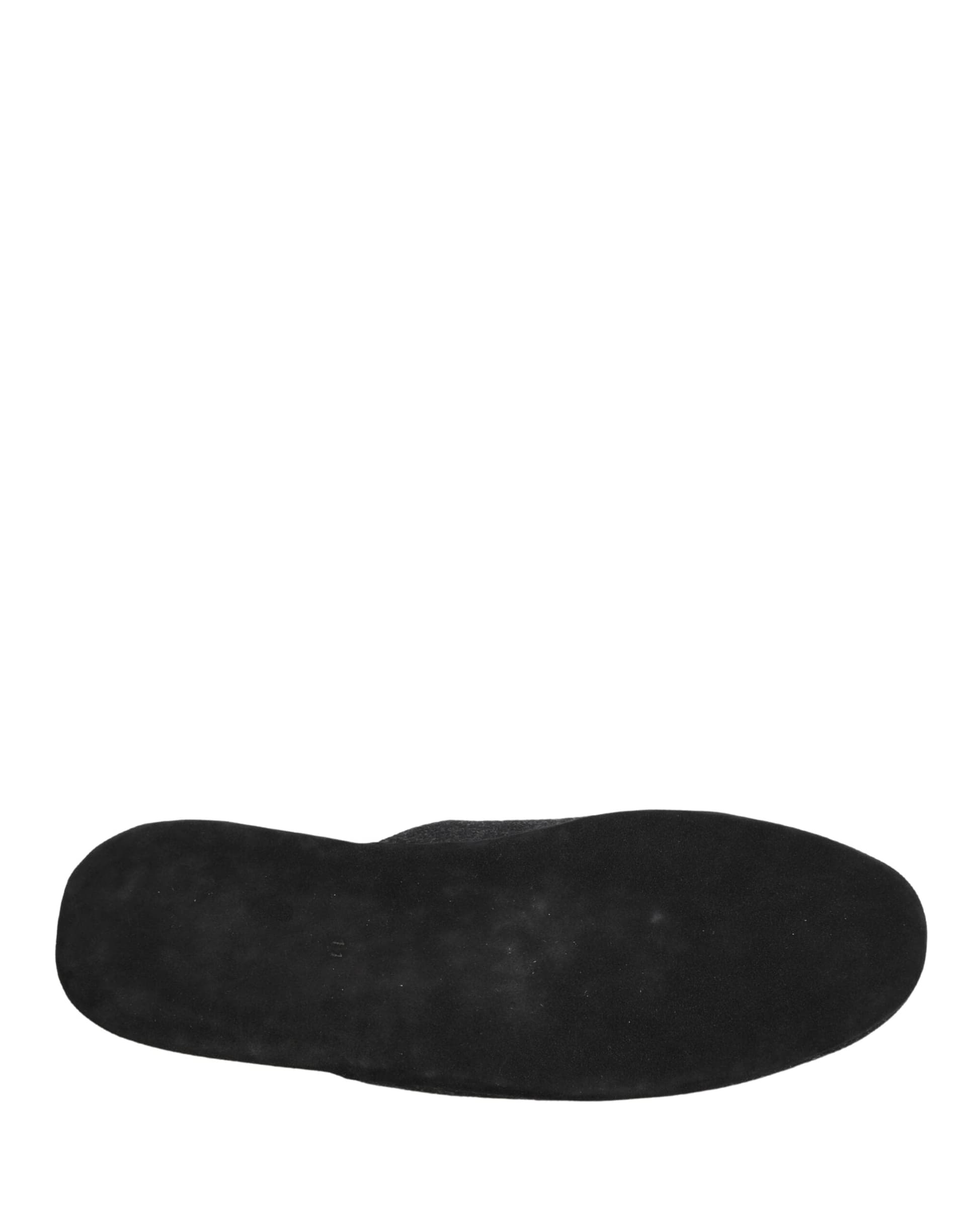 Anthracite Wool Cashmere Quilted Slippers Shoes - 8