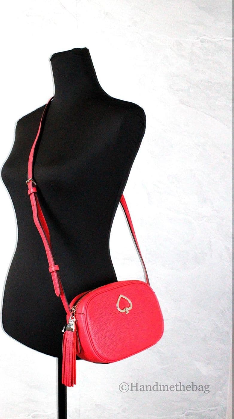 Kate Spade New York Women'S Kourtney Pebbled Leather Zip Around Camera Crossbody Bag (Stoplight) - 2