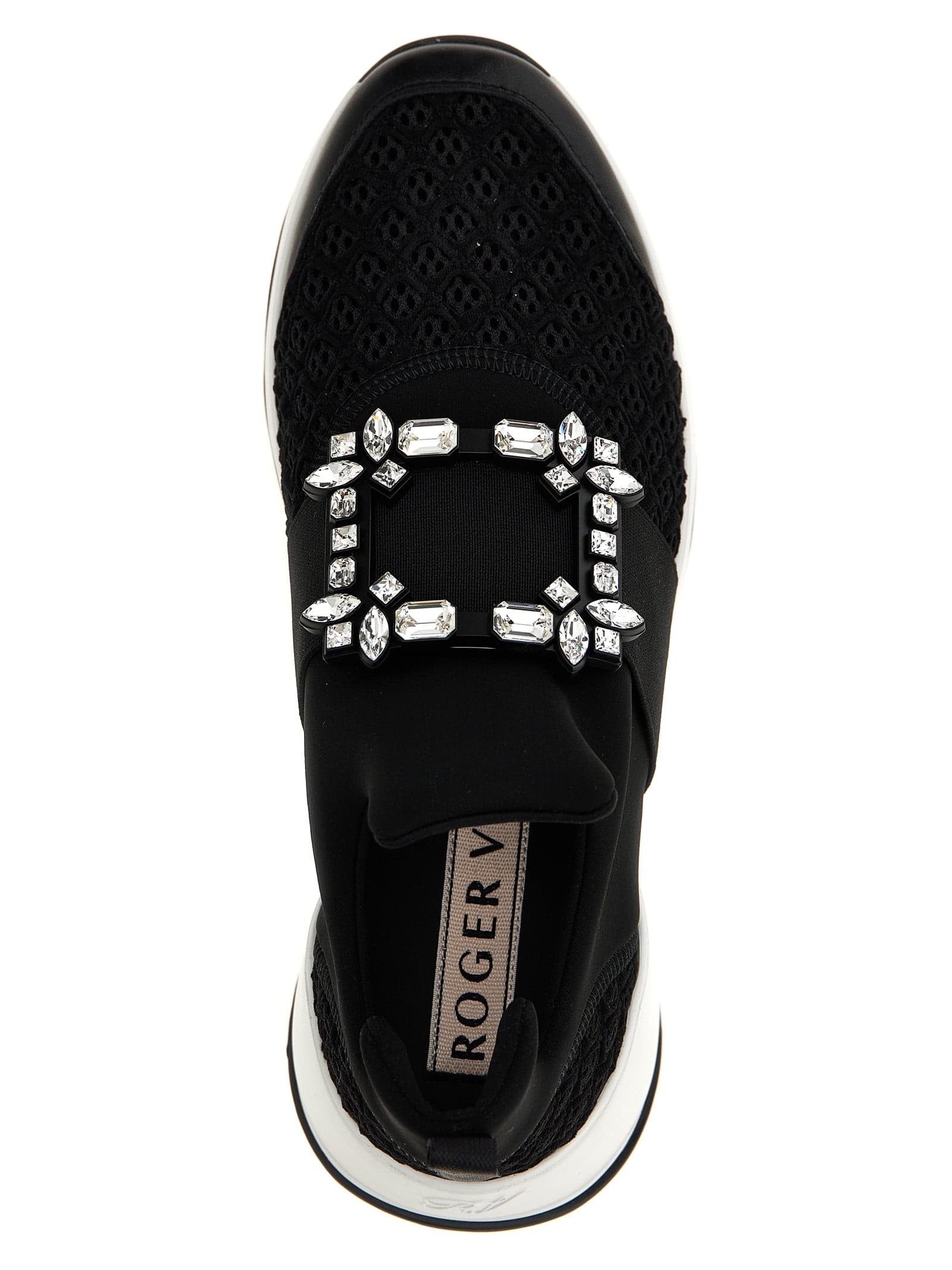 Black Polyester Athletic Sneakers - 4