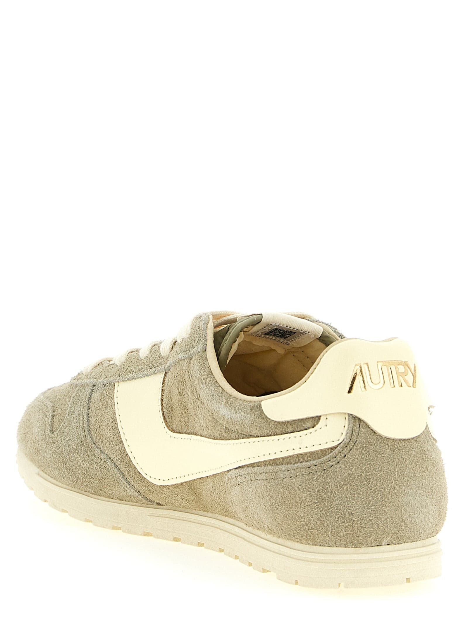 Gray Cowhide Athletic Sneakers - 3