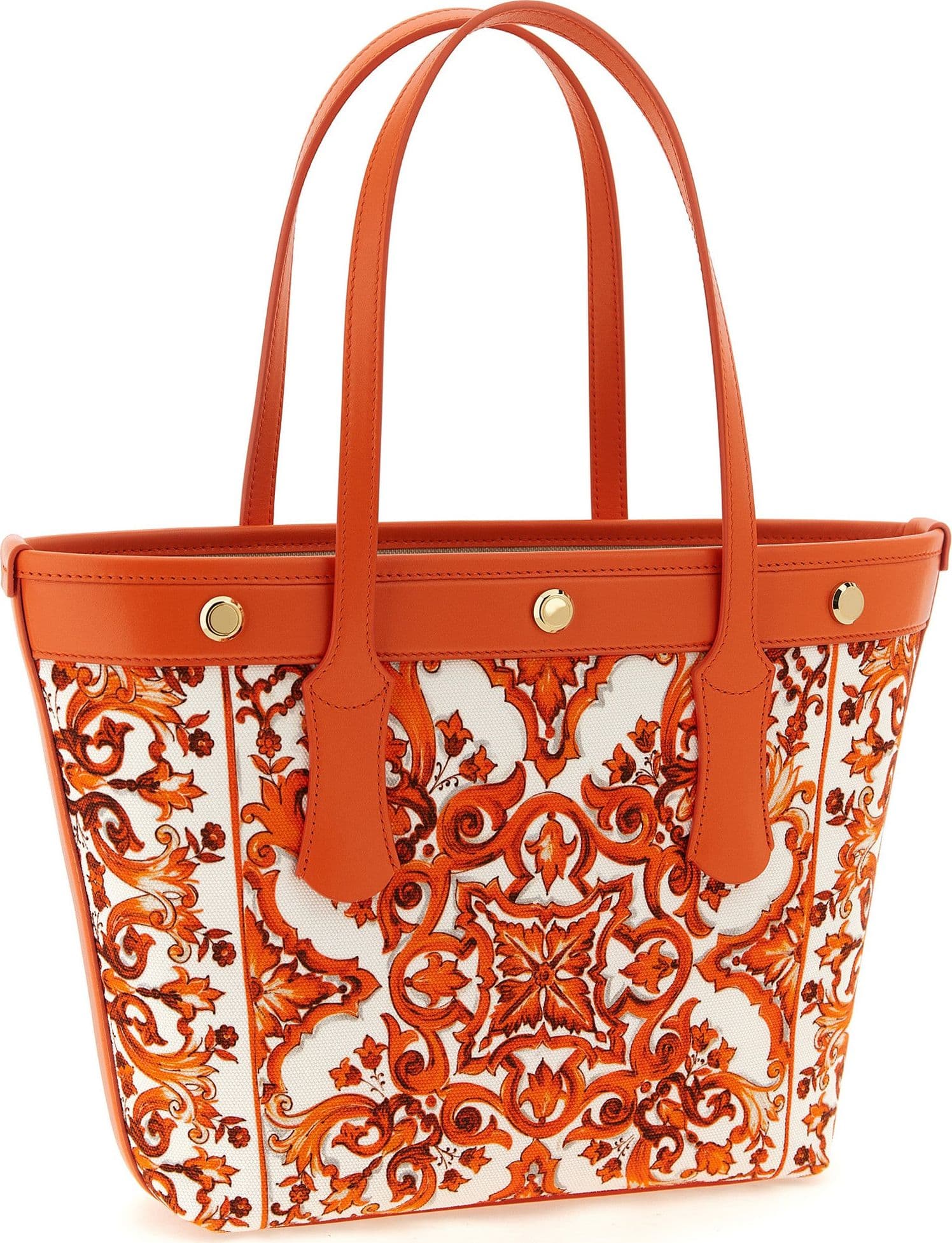 Orange Cotton Tote Bag - 2