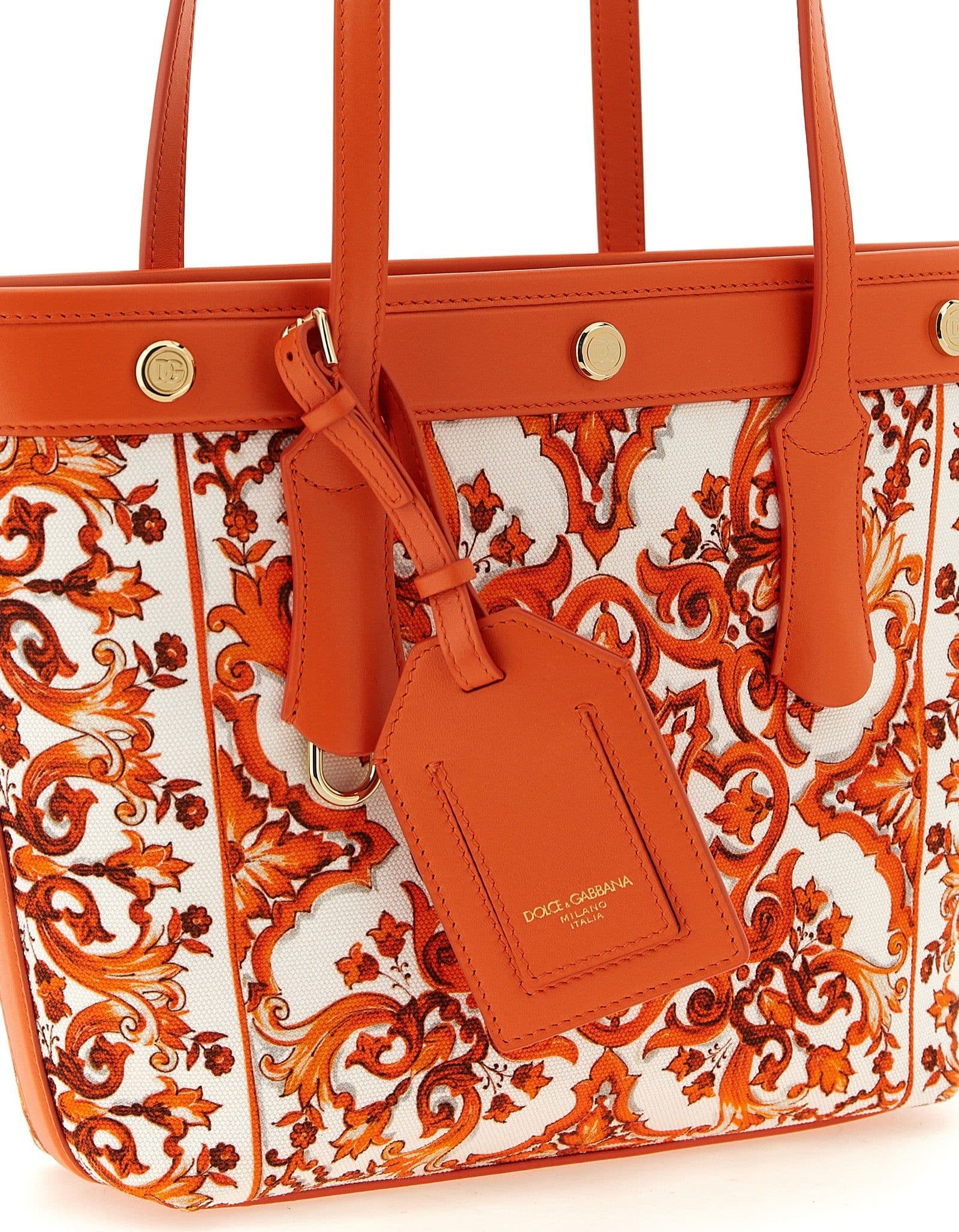 Orange Cotton Tote Bag - 3
