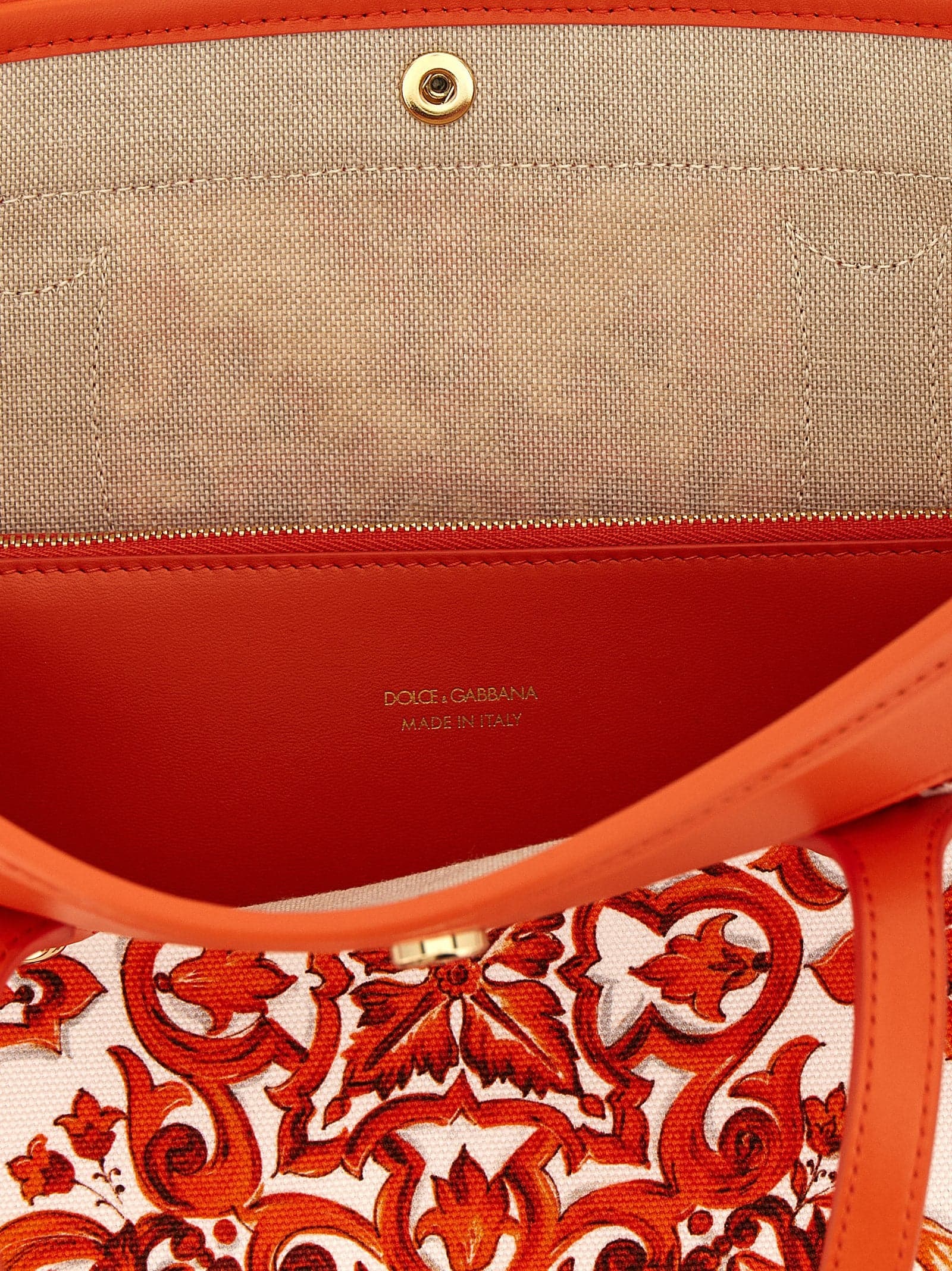 Orange Cotton Tote Bag - 4
