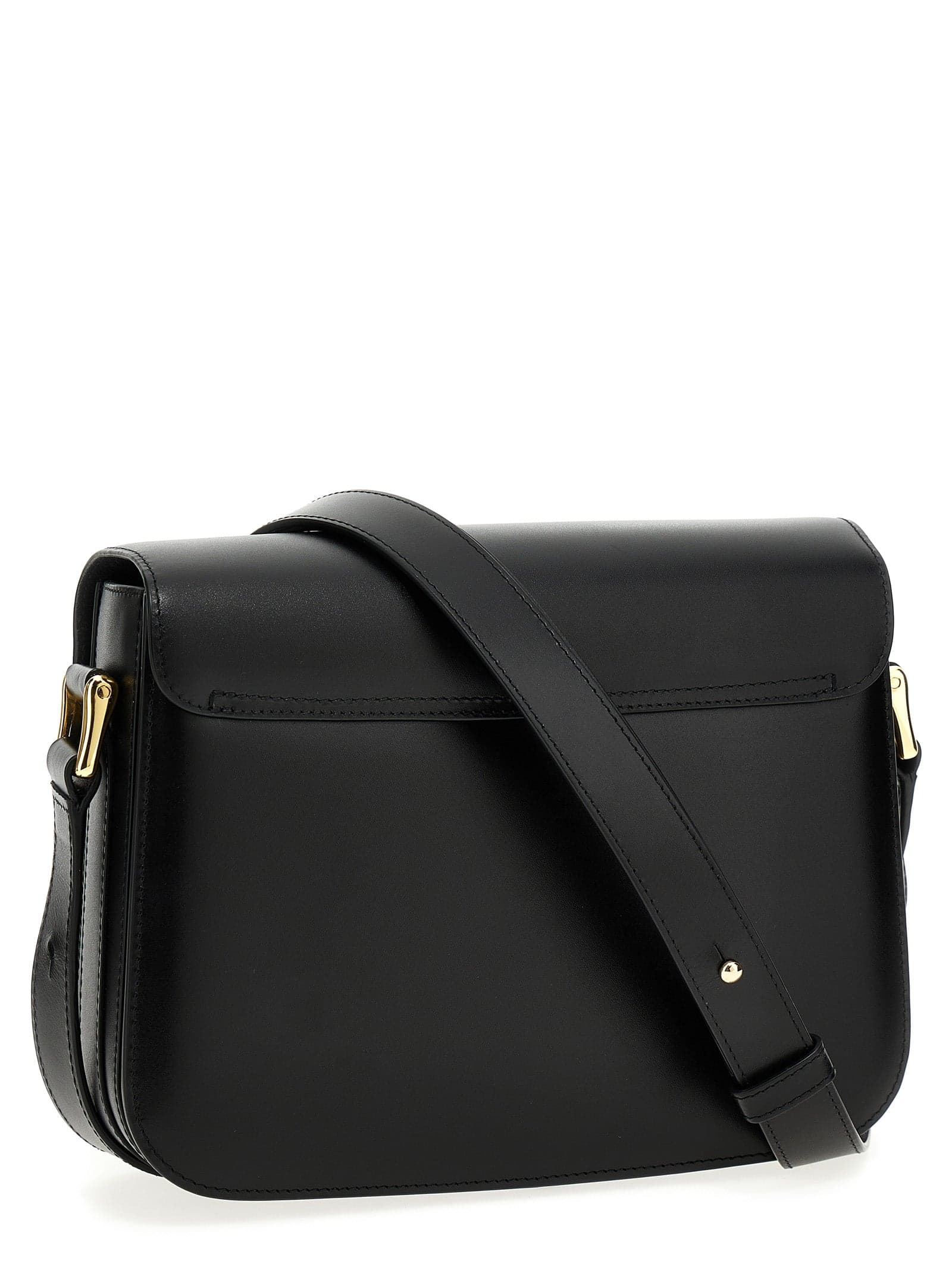 Black Cowhide Crossbody Bag - 2