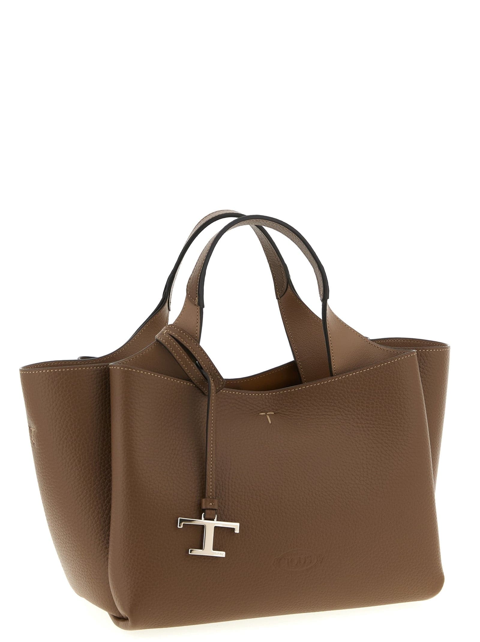 Brown Calfskin Handbag - 3