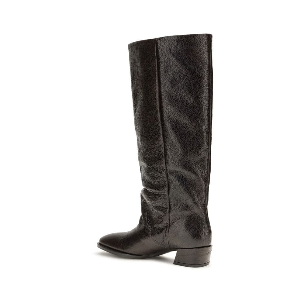 Brown Calf Leather Bos Taurus Flat Boots - 3