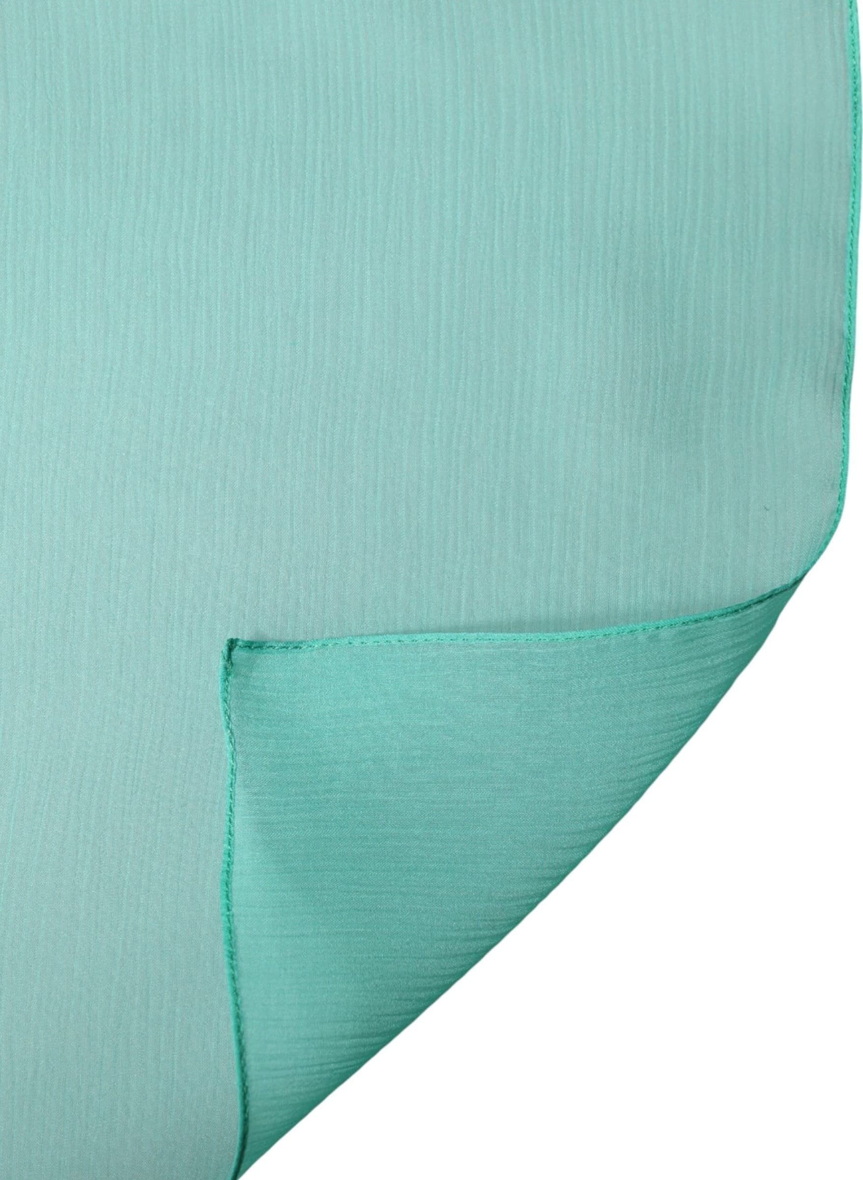 Teal Stole Silk Neck Wrap Shawl Men Scarf - 2