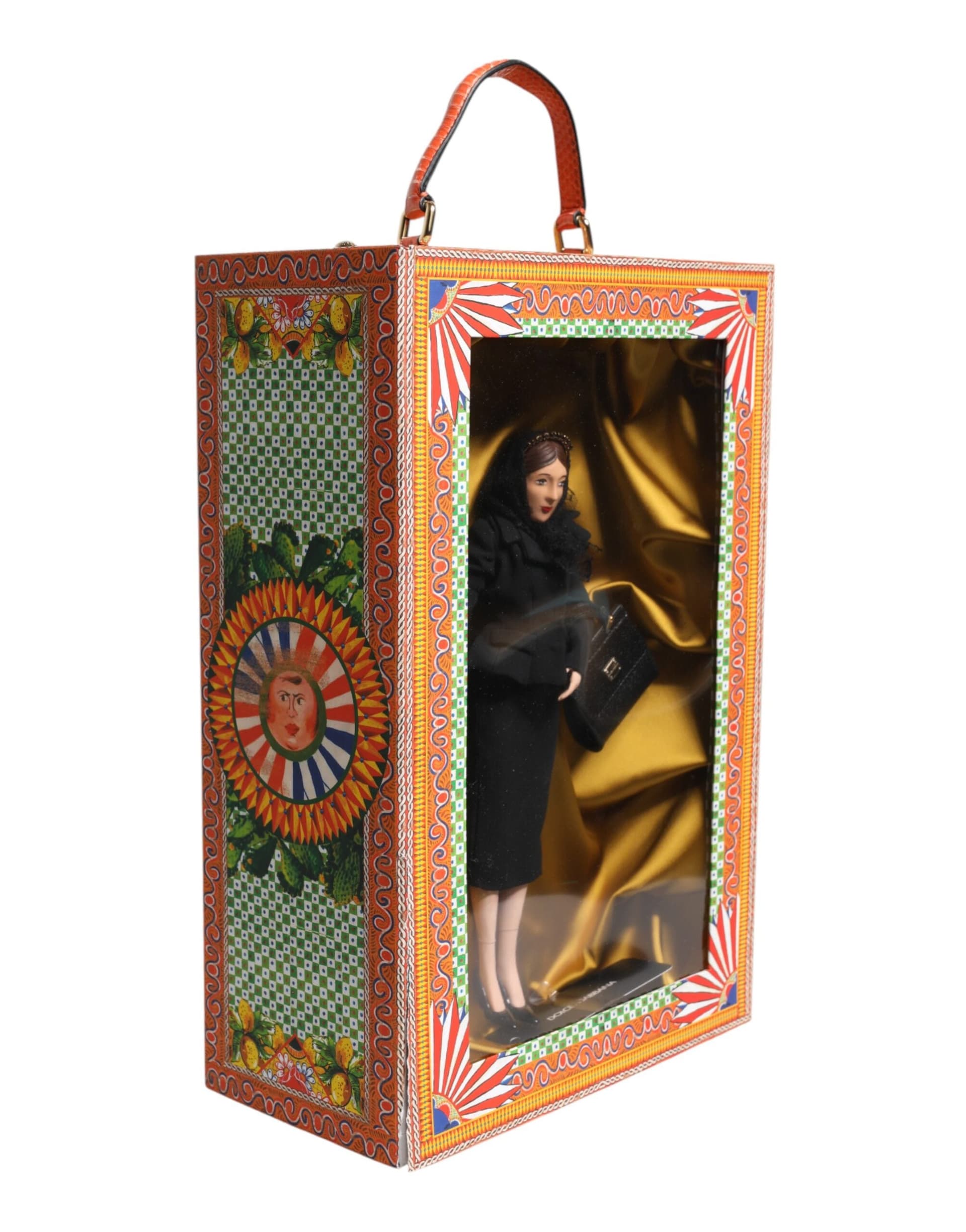 Black Dress Ceramic Porcelain Fashion Leather Sicily Dolls - 4