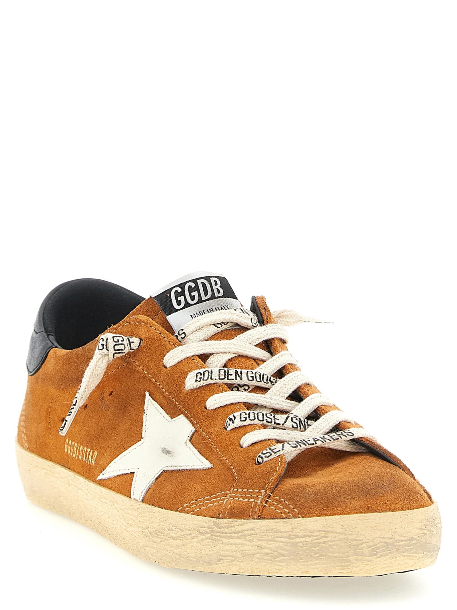 Orange Cowhide Low Top Sneakers - 2