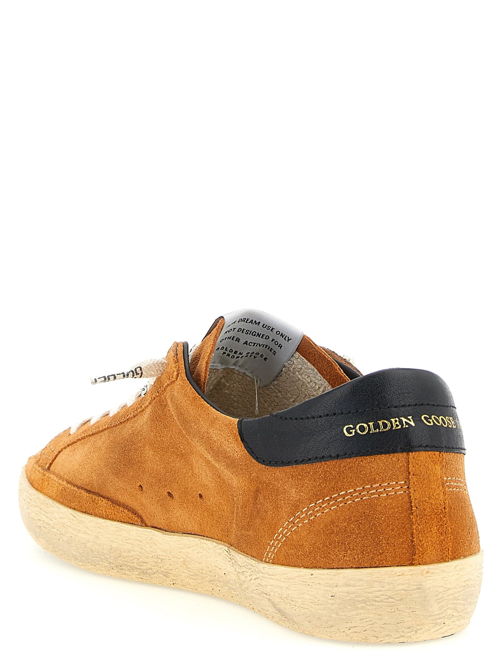 Orange Cowhide Low Top Sneakers - 3
