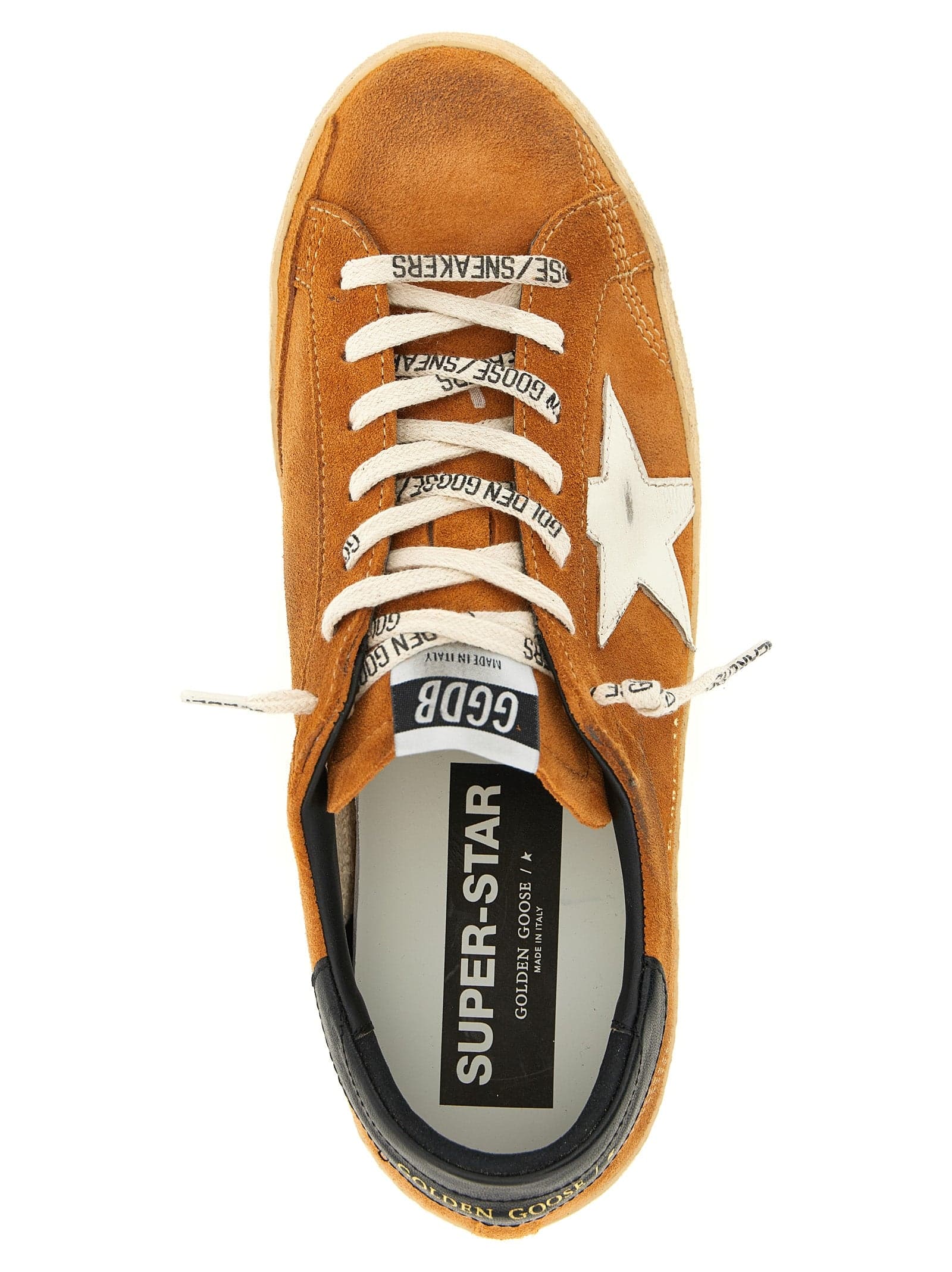 Orange Cowhide Low Top Sneakers - 4