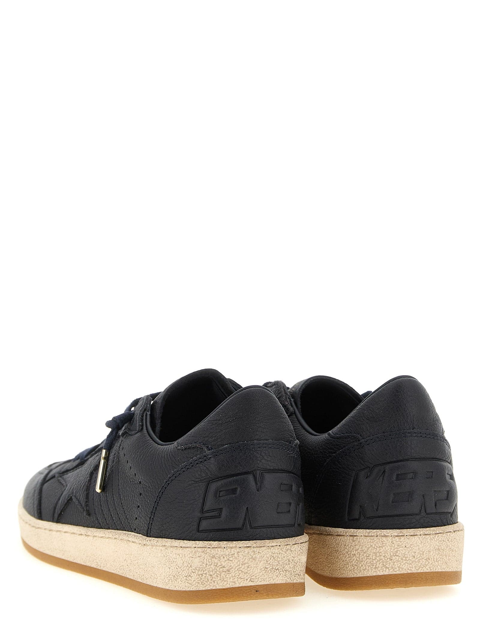 Blue Cowhide Low Top Sneakers - 2