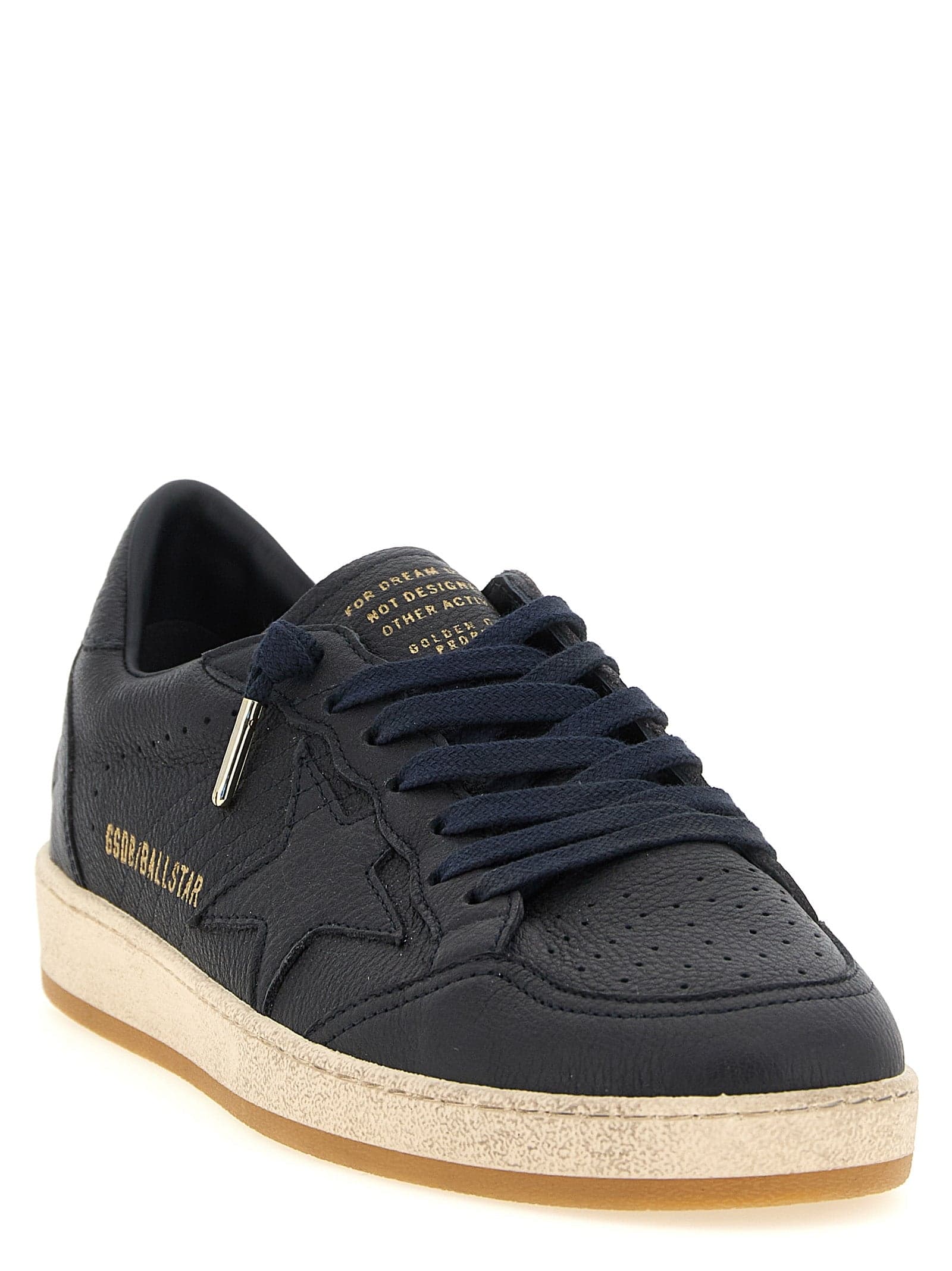 Blue Cowhide Low Top Sneakers - 3