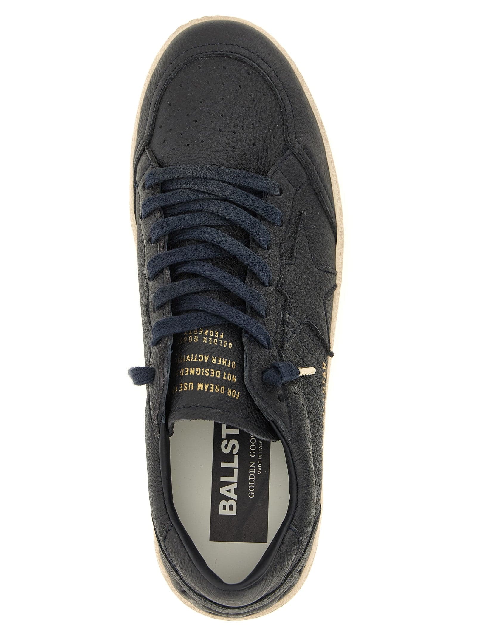 Blue Cowhide Low Top Sneakers - 5