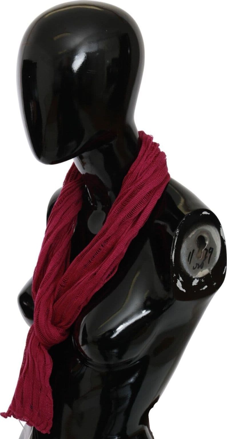 Bordeaux Neck Wrap Shawl Foulard Scarf - 2