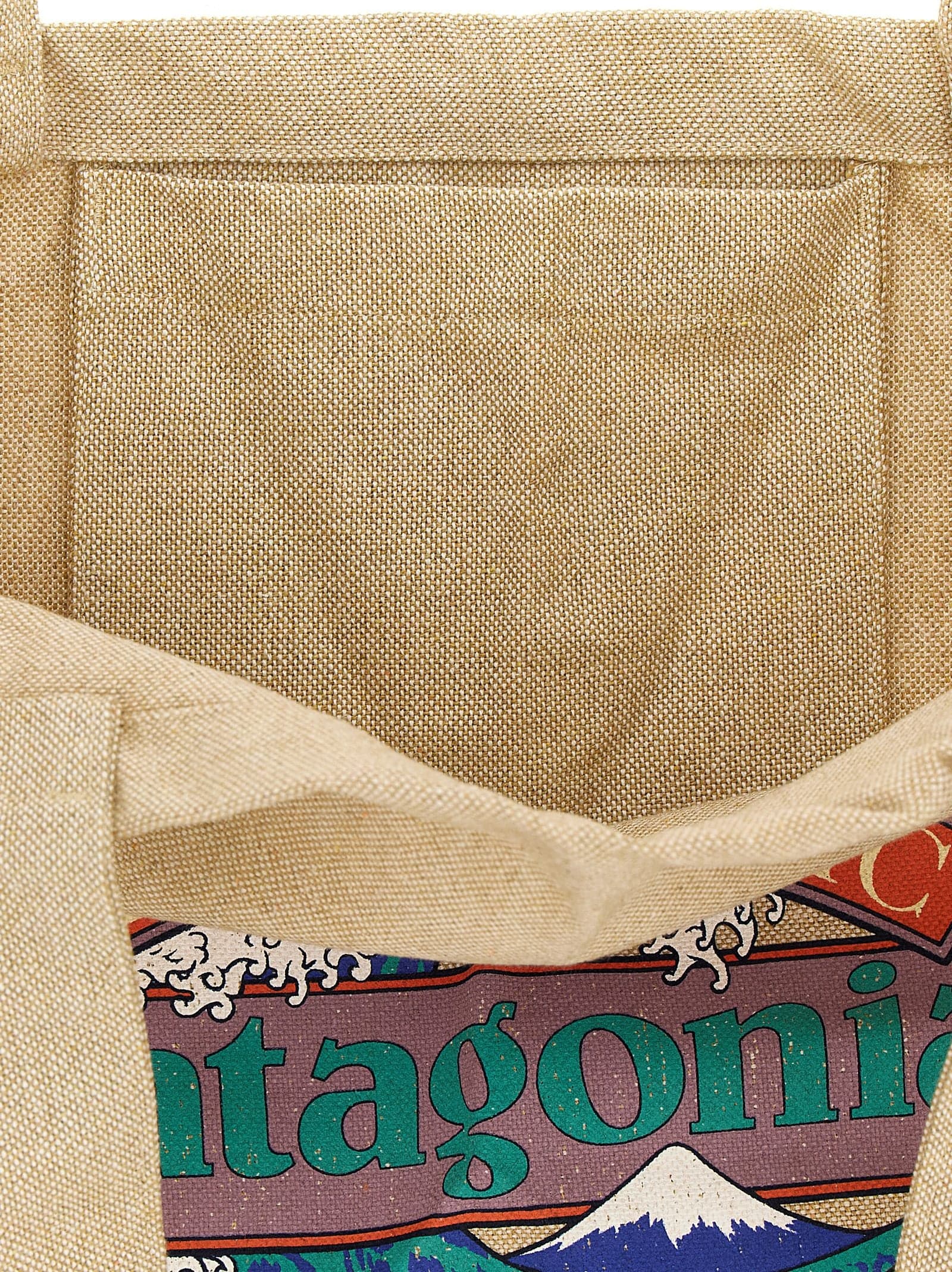 Beige Cotton Tote Bag - 4