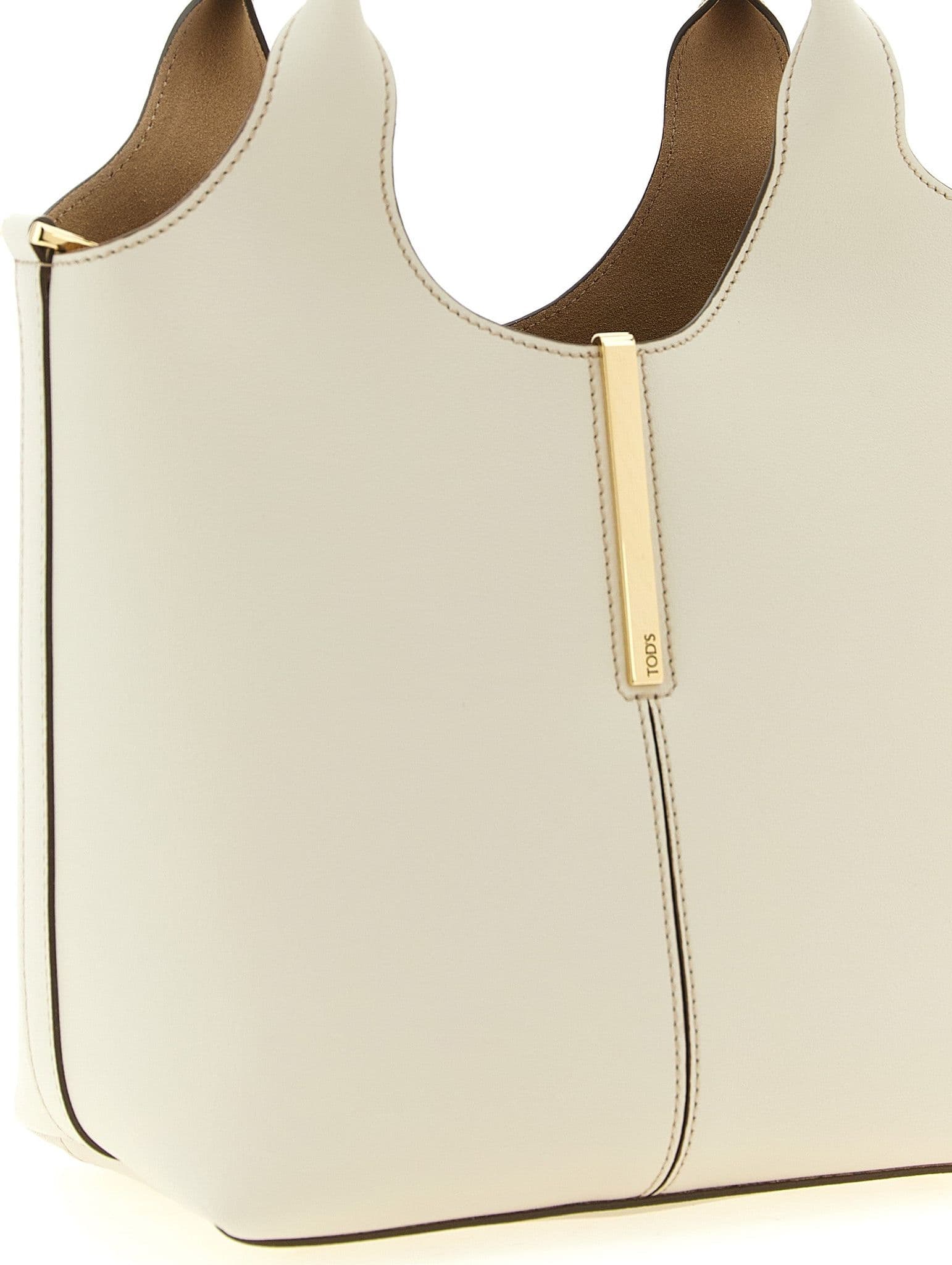 White Calfskin Tote Bag - 3
