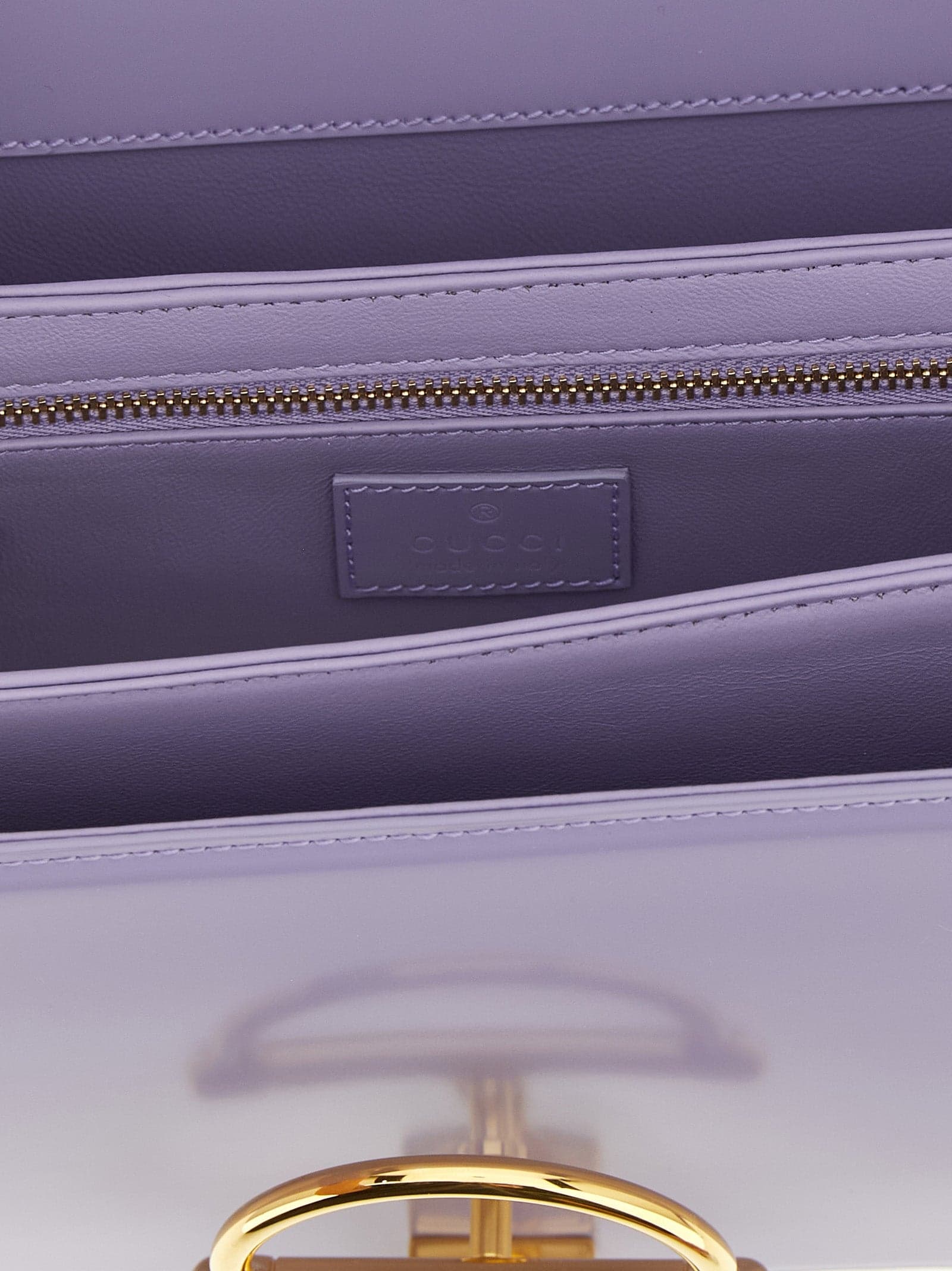 Purple Calfskin Shoulder Bag - 4