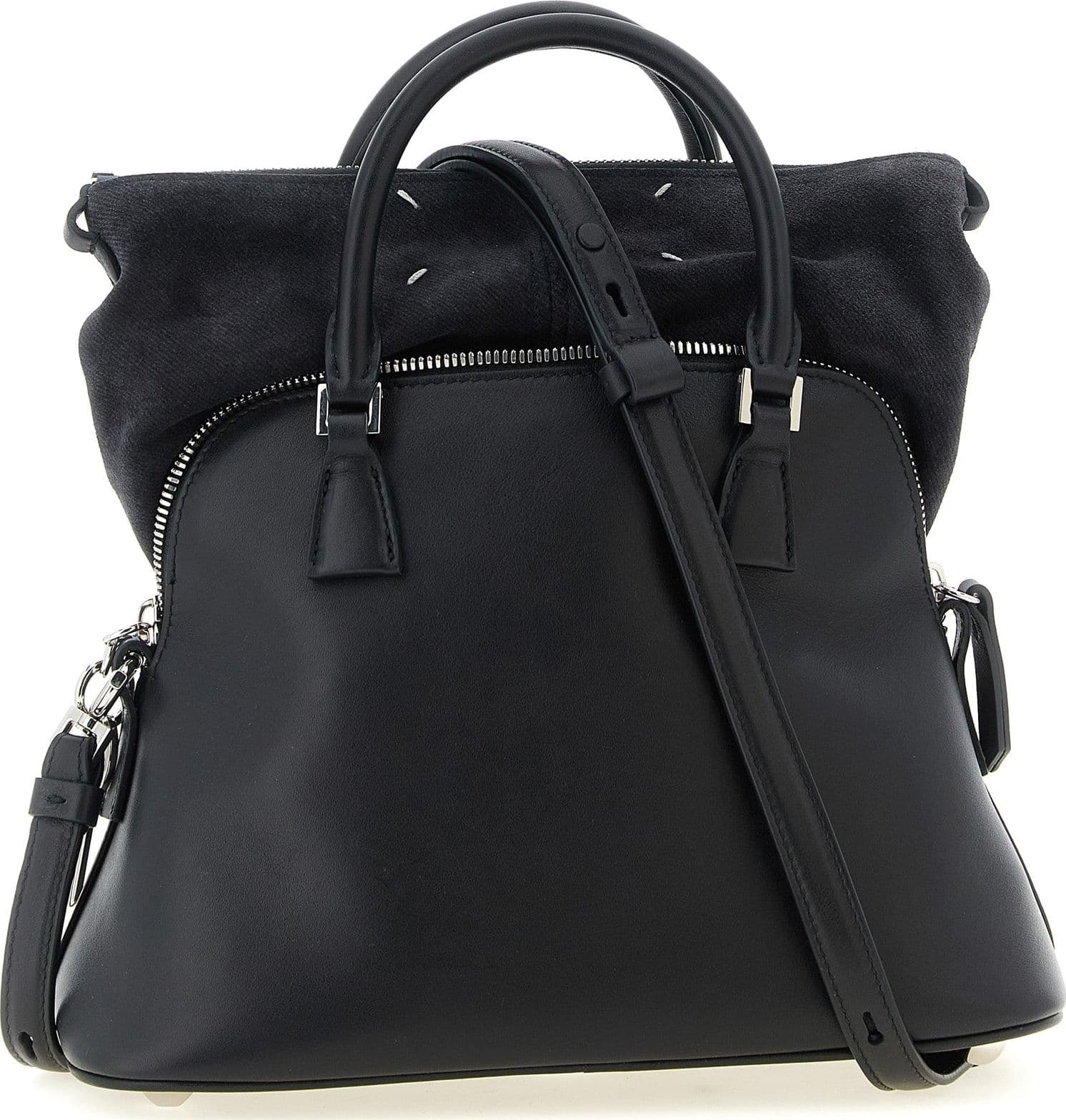 Black Calfskin Shoulder Bag - 2
