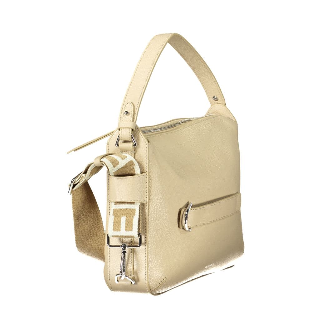 Beige Leather Women Handbag - 3
