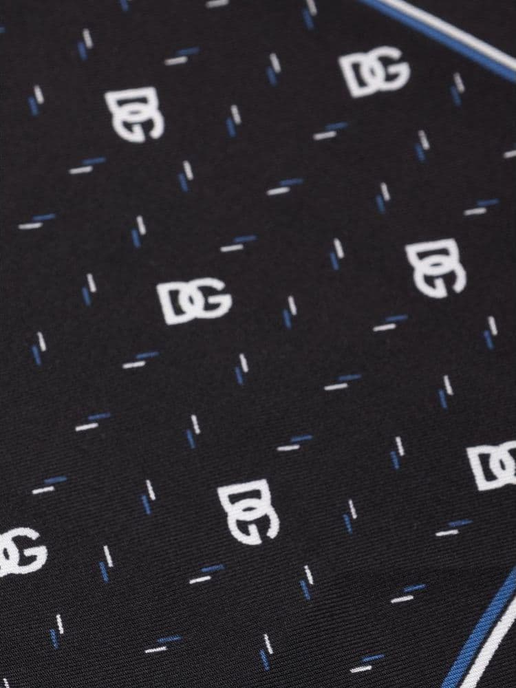 Black Silk Pocket Square - 3