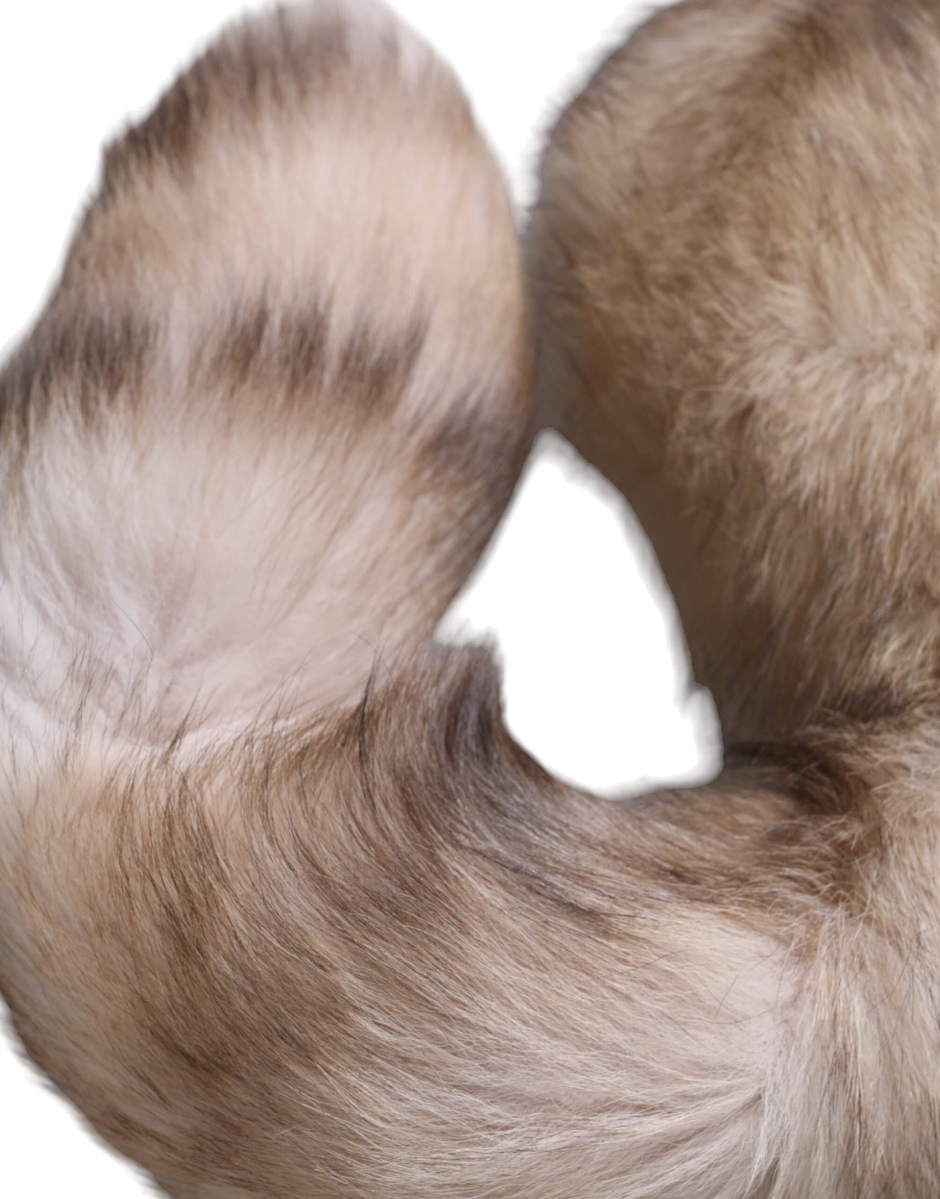 Brown Frost Fox Fur Neck Warmer Winter Scarf - 3