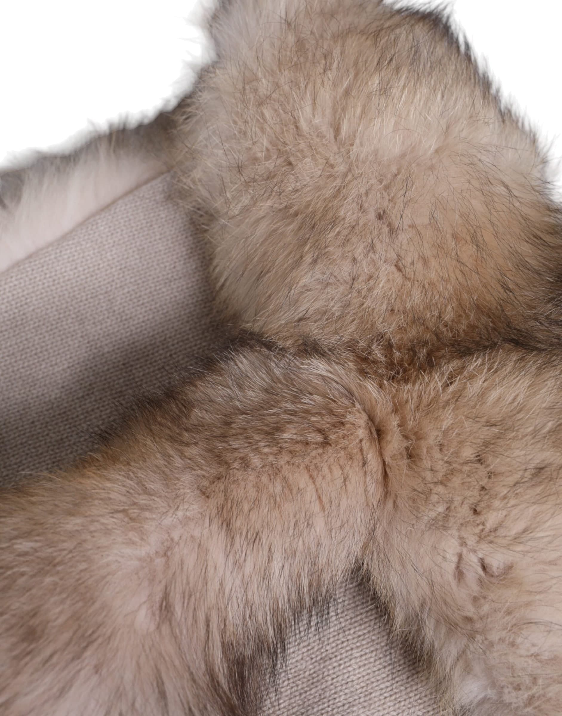Brown Frost Fox Fur Neck Warmer Winter Scarf - 5