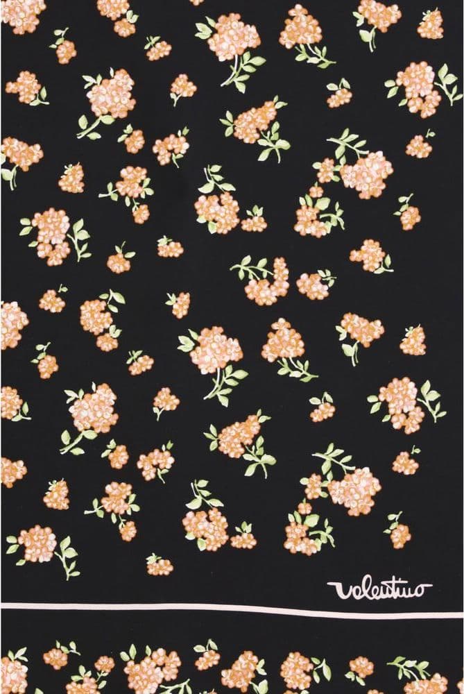 Black Silk Scarf - 3