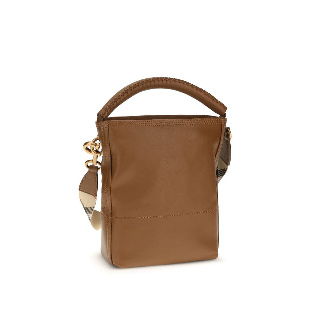 Brown Calf Leather Bos Taurus Backet Bag - 3