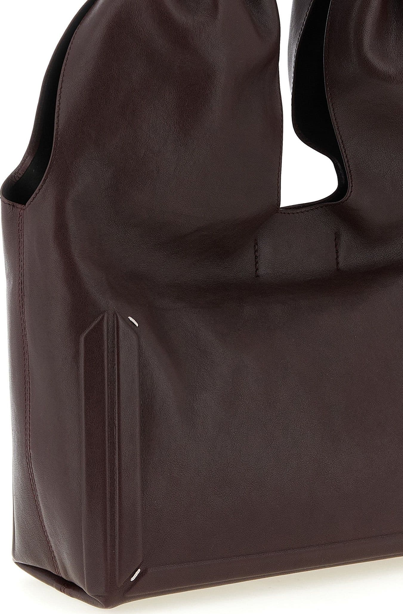 Bordeaux Lamb Leather Shoulder Bag - 3