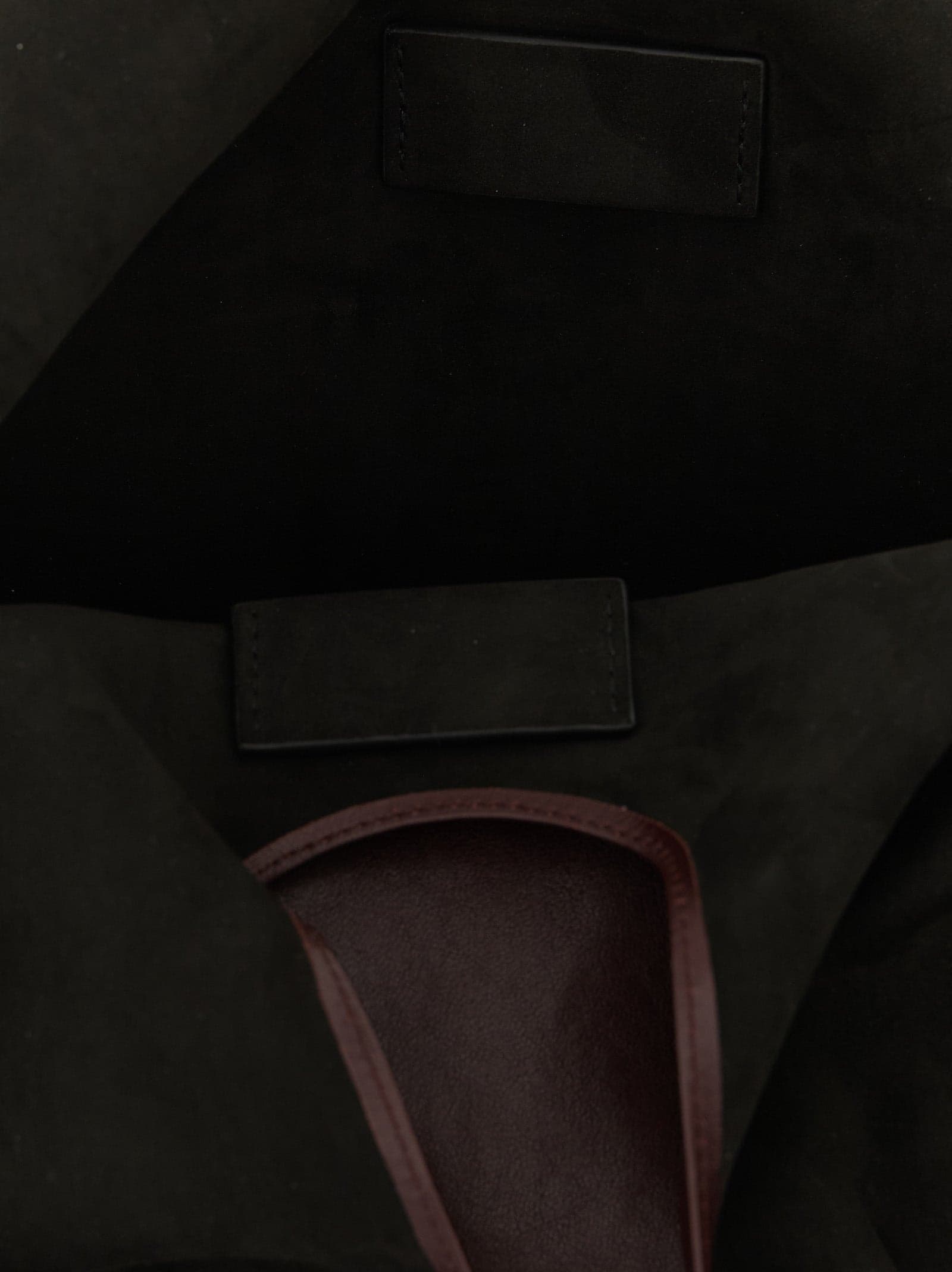 Bordeaux Lamb Leather Shoulder Bag - 4