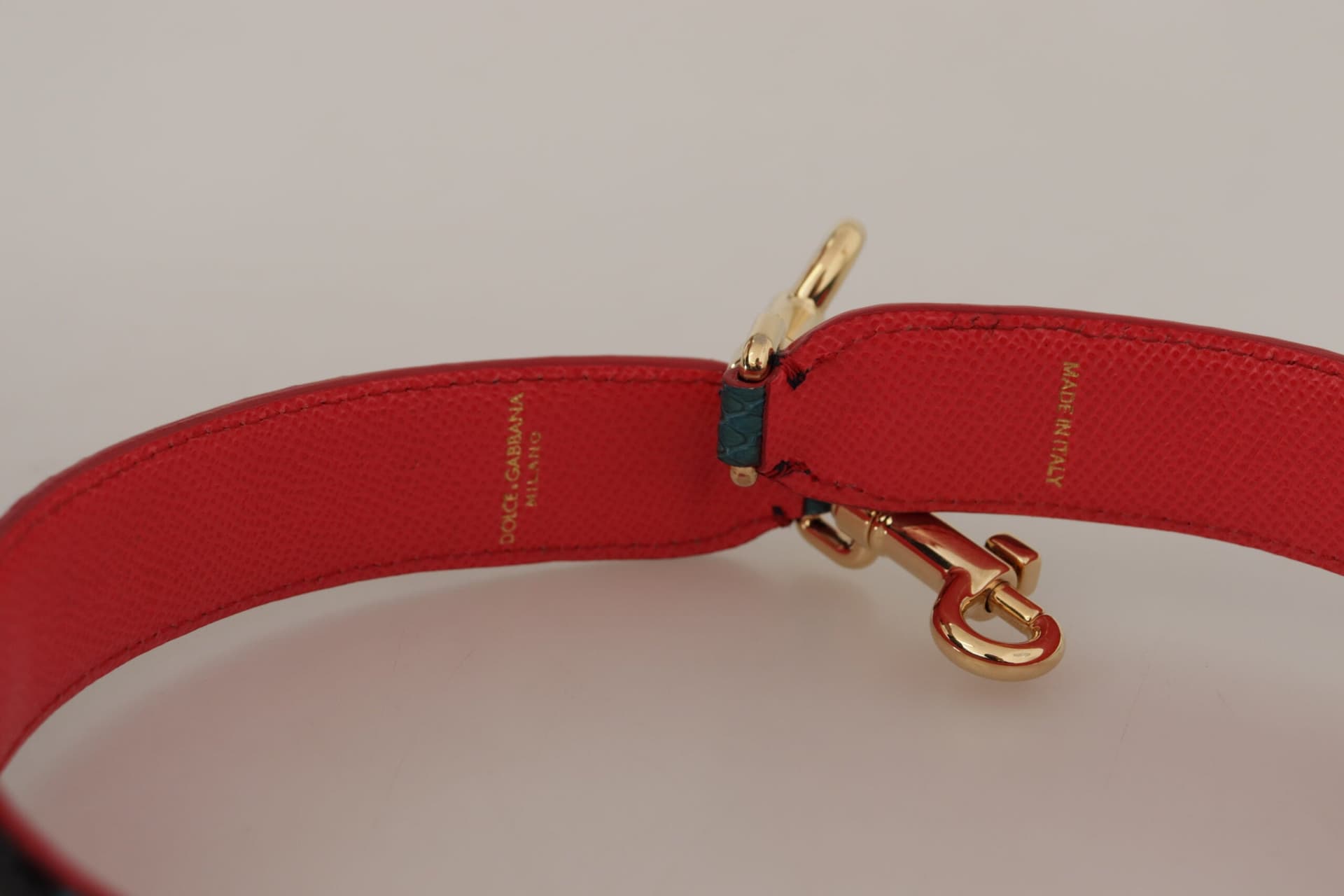 Green Crystals Leather Bag Shoulder Strap - 2