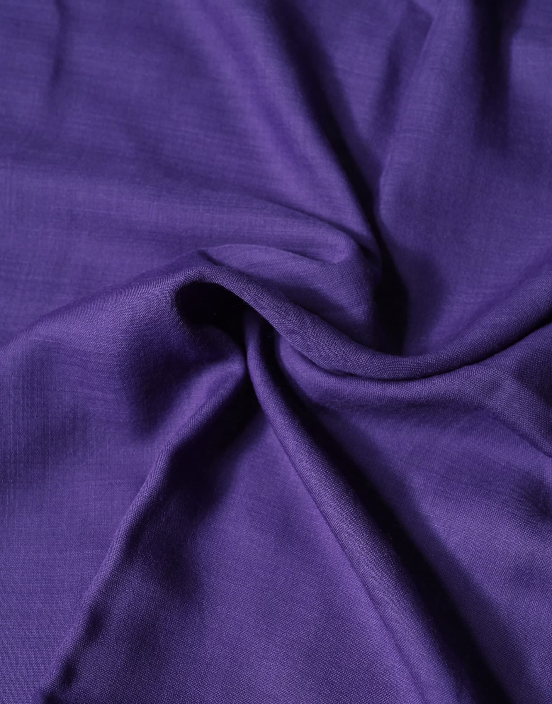 Purple Lace Stole Cotton Wrap Shawl Scarf - 2