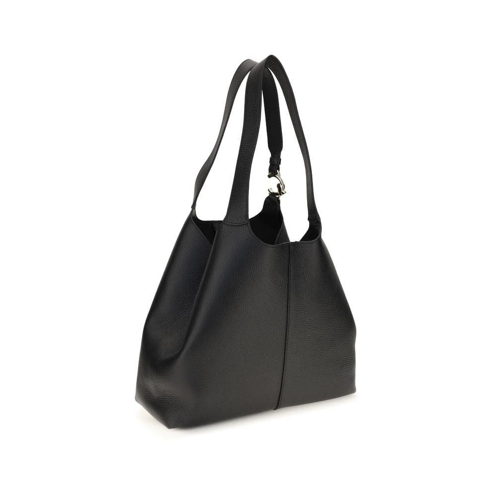 Black Calf Leather Bos Taurus Shoulder Bag - 3