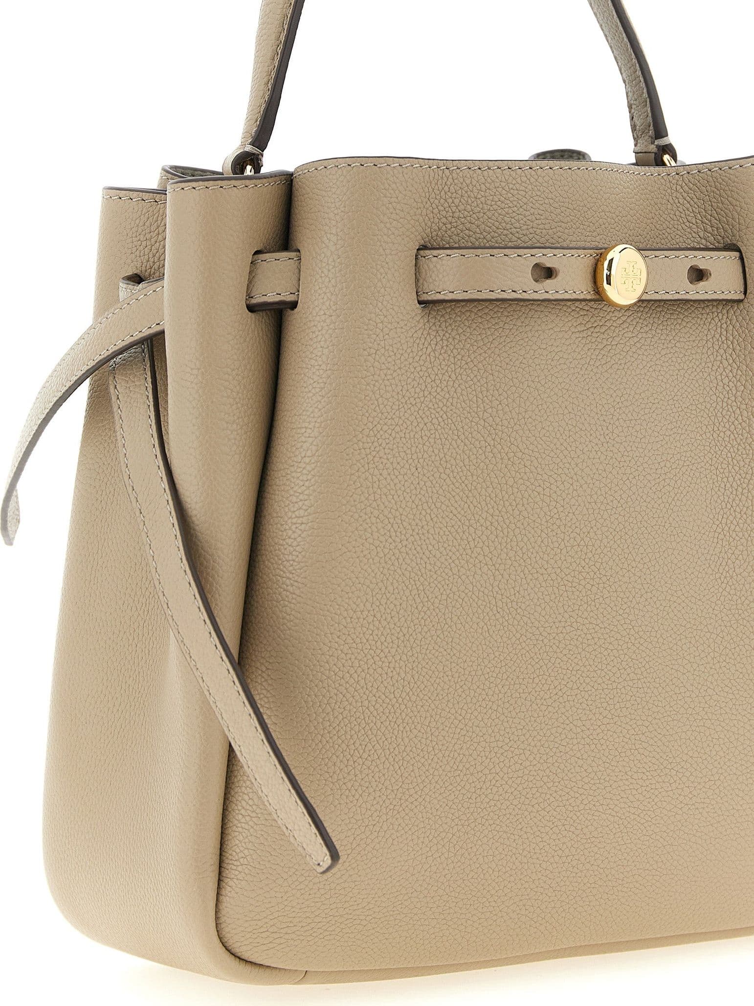 Beige Cowhide Handbag - 3