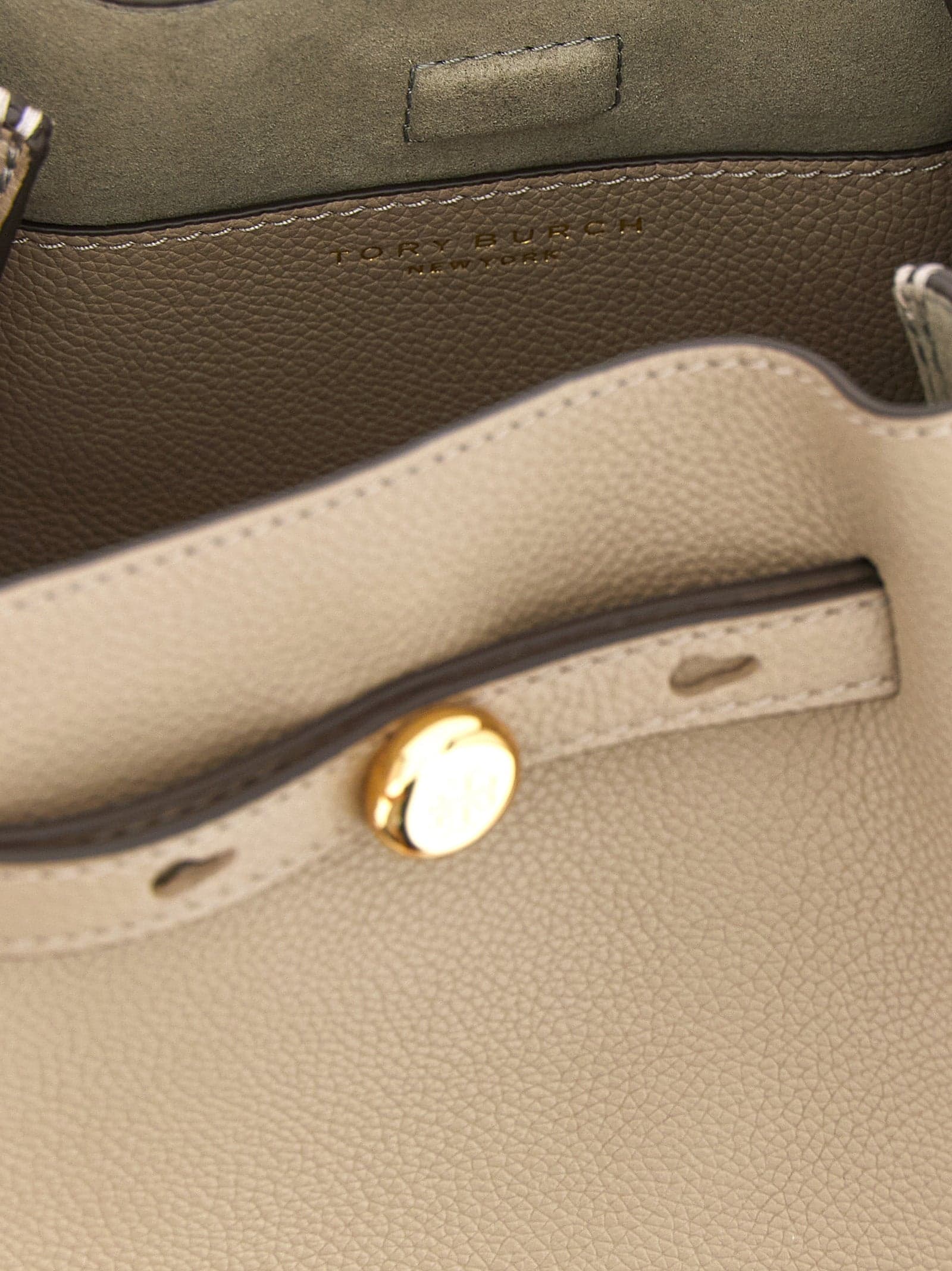 Beige Cowhide Handbag - 4