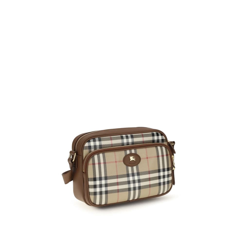 Beige Cotton Shoulder Bag - 2