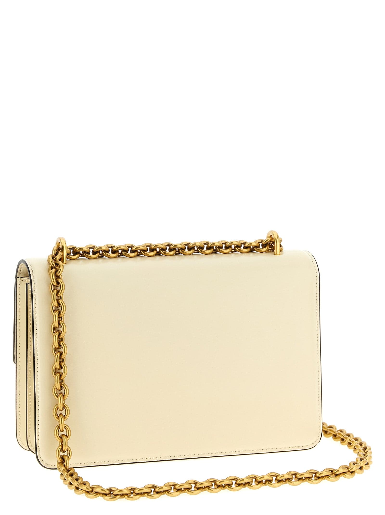 White Calfskin Shoulder Bag - 2