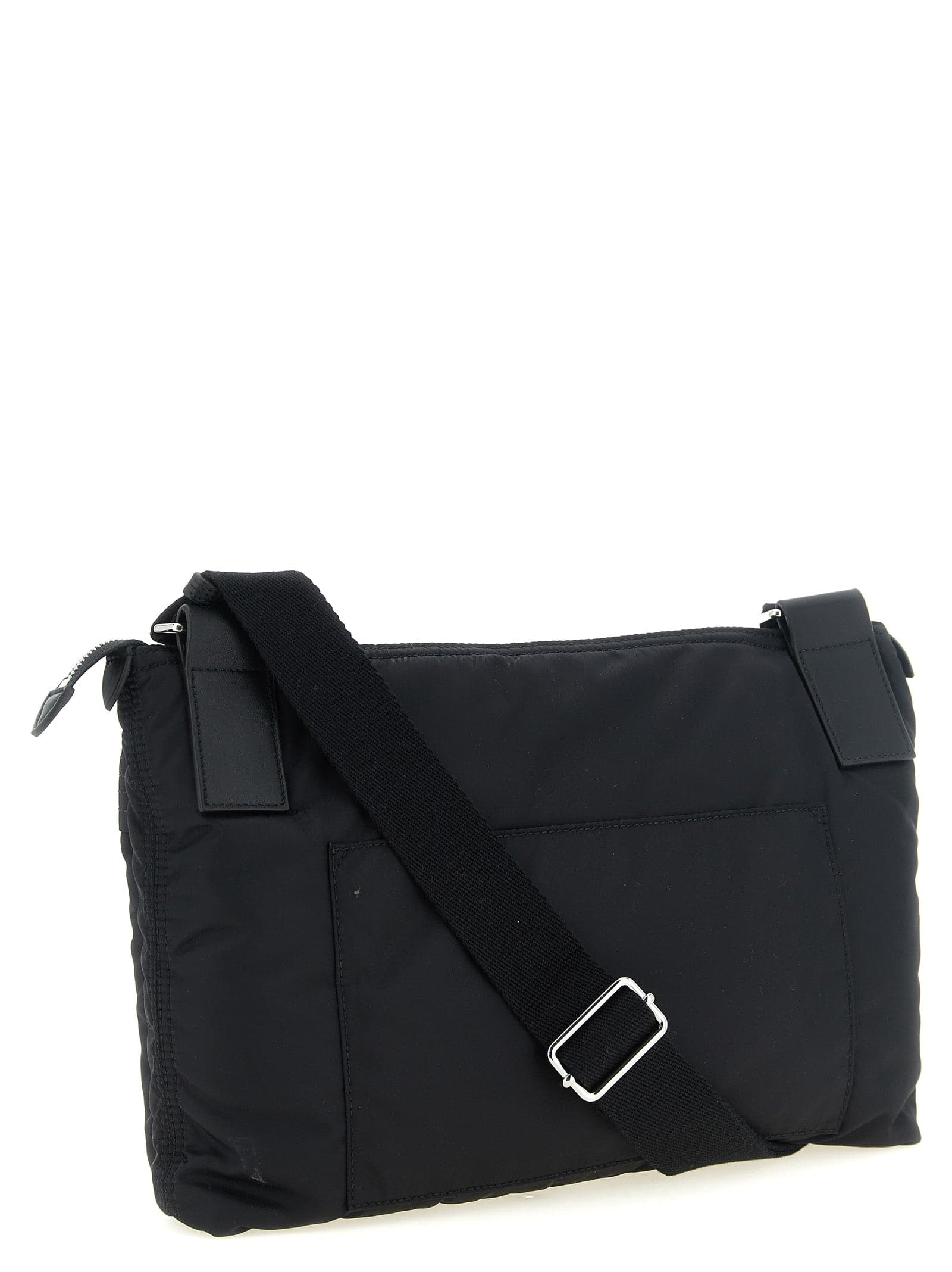 Black Polyamide Crossbody Bag - 2