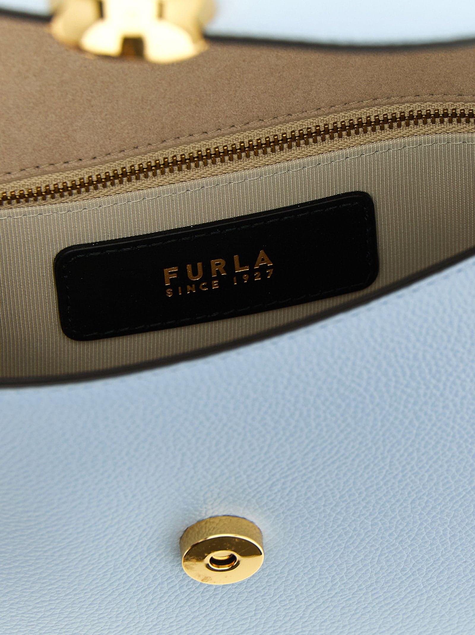 Blue Calfskin Crossbody Bag - 4