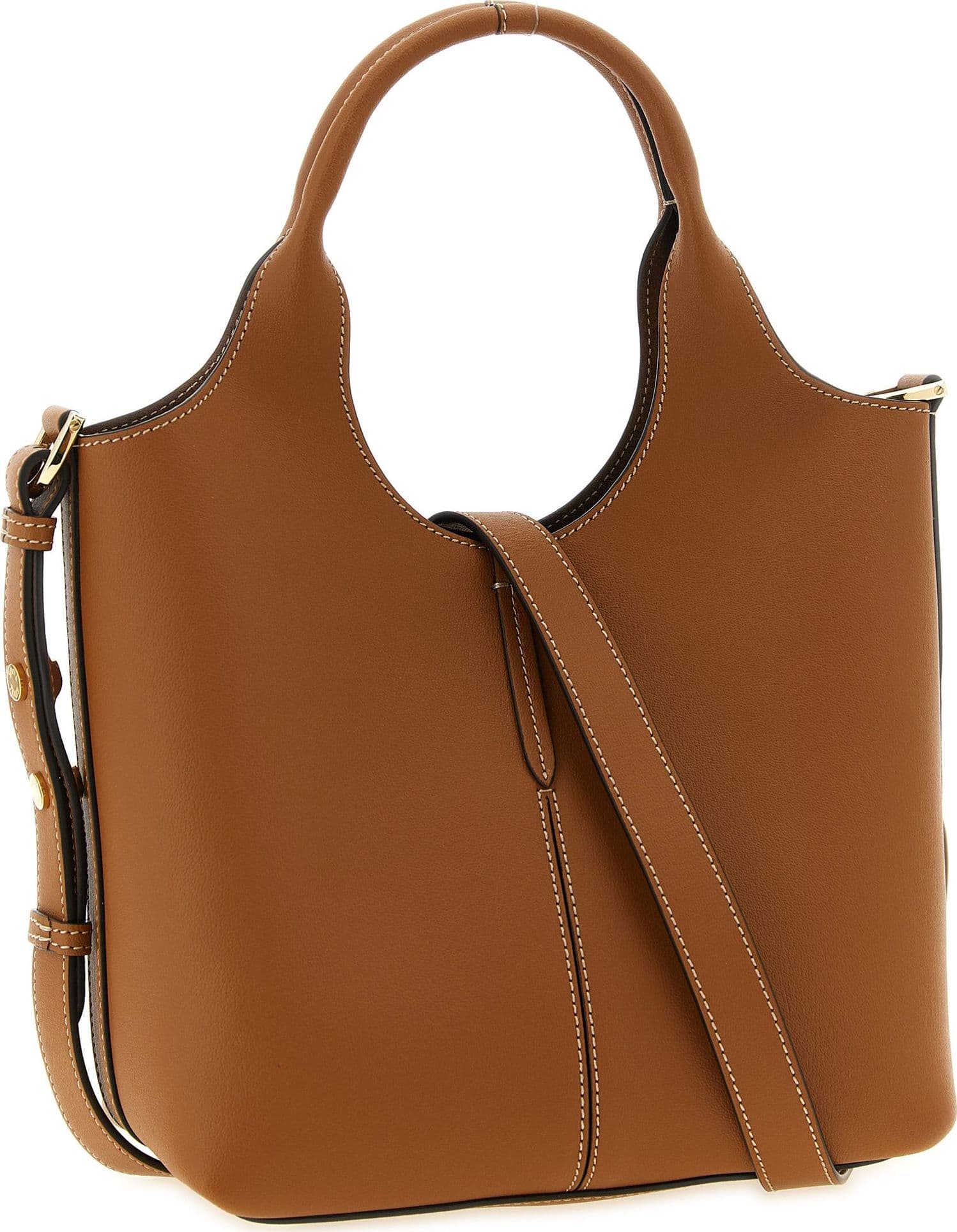Brown Calfskin Tote Bag - 2