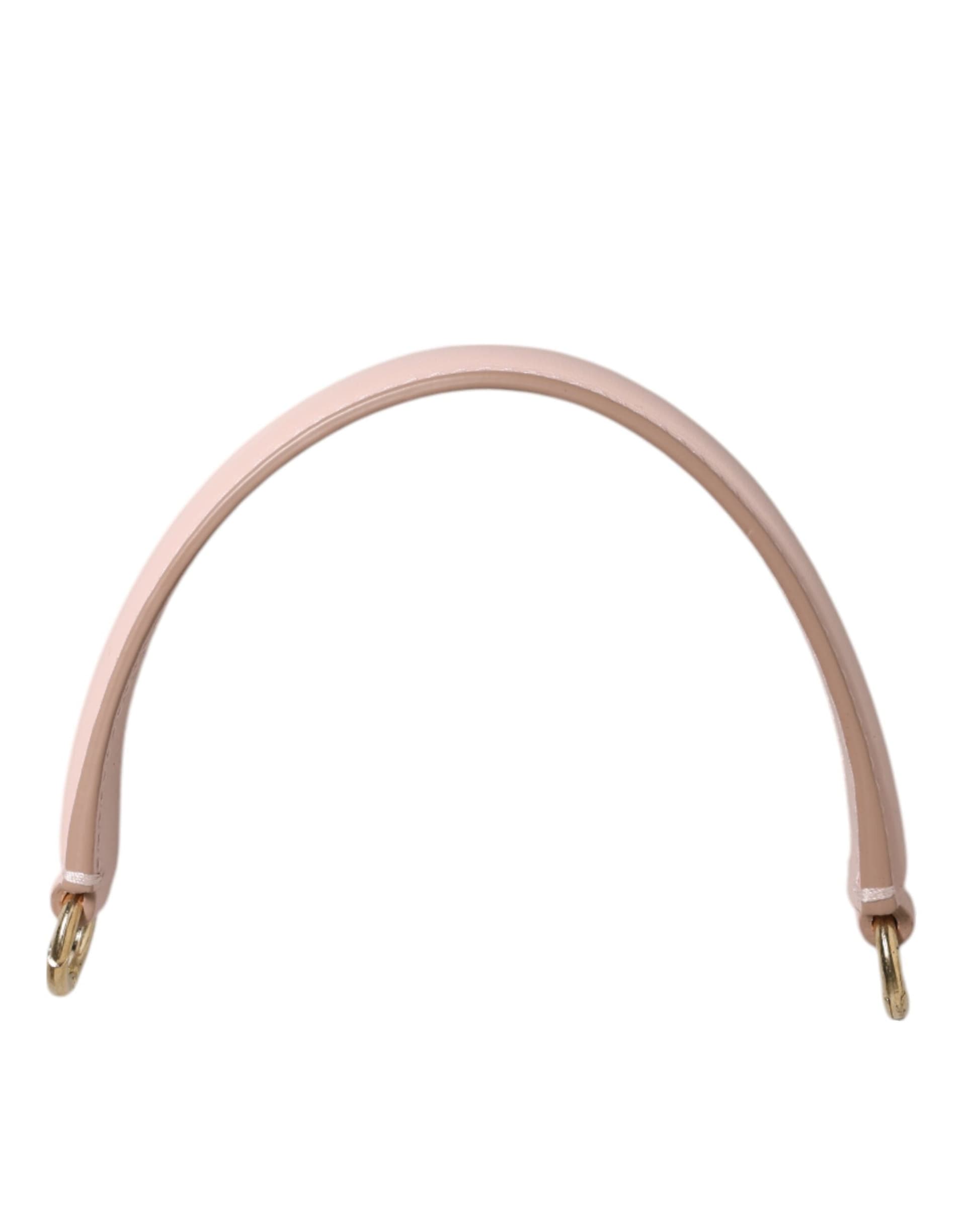 Strap Pink Leather Gold Tone Big Bag Handle Shoulder Strap - 5
