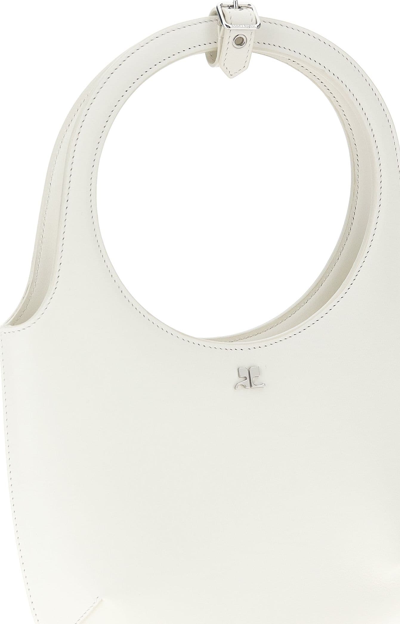 White Calfskin Handbag - 3