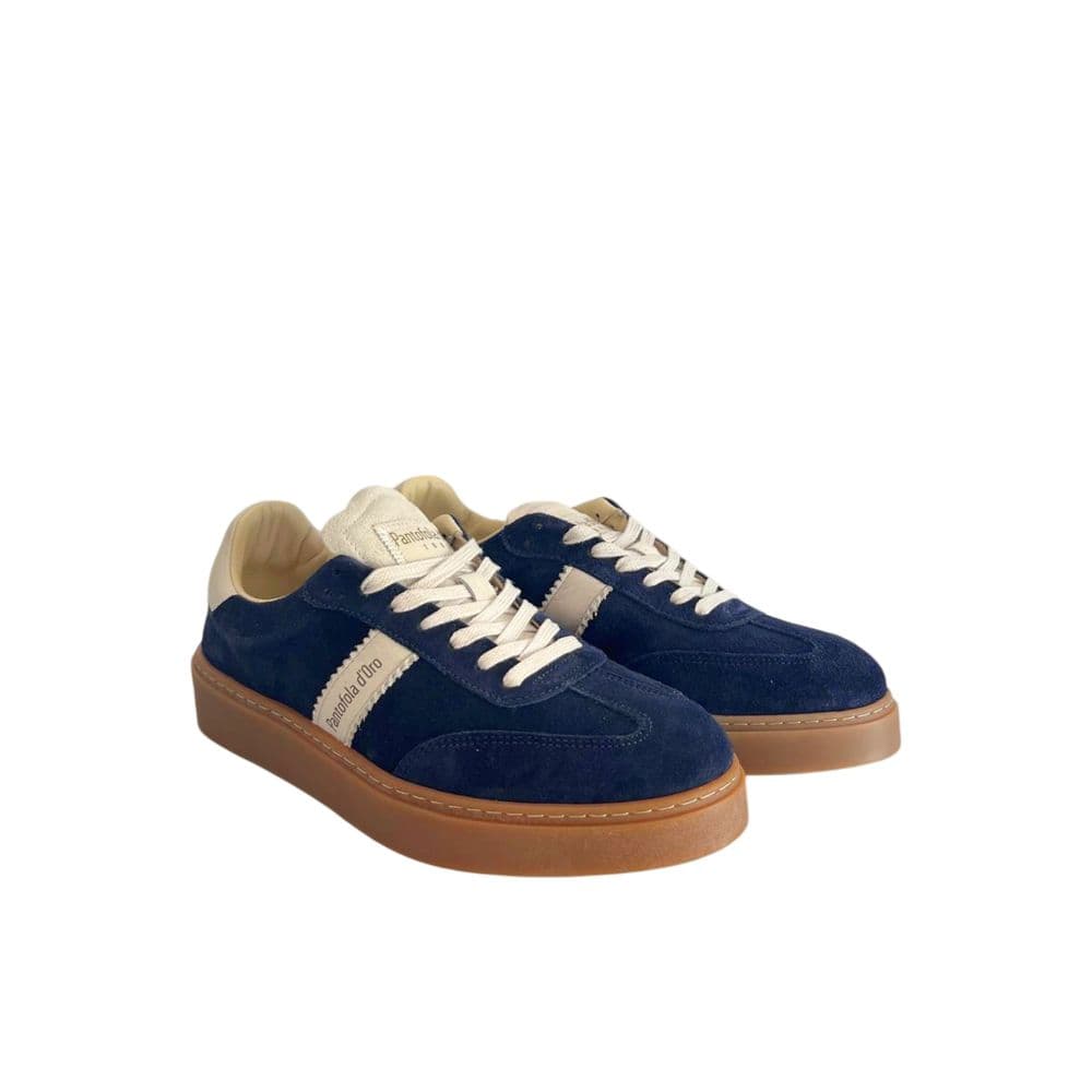 Blue Suede Men Sneakers - 3