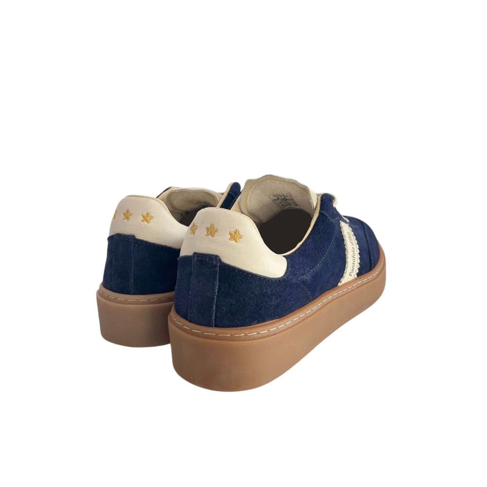 Blue Suede Men Sneakers - 4